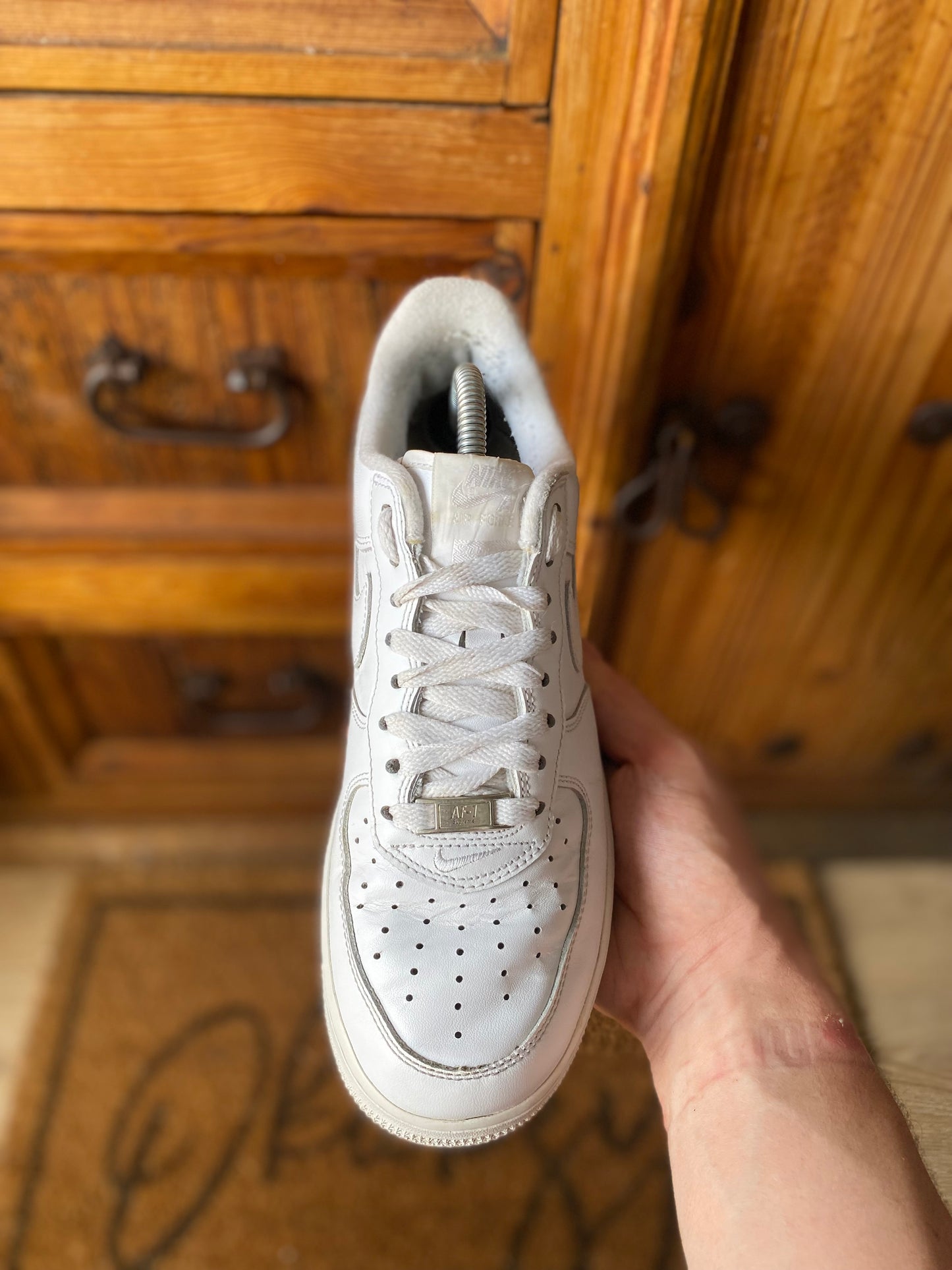 NIKE X SUPREME AIR FORCE 1 ‘WHITE’ - UK 7