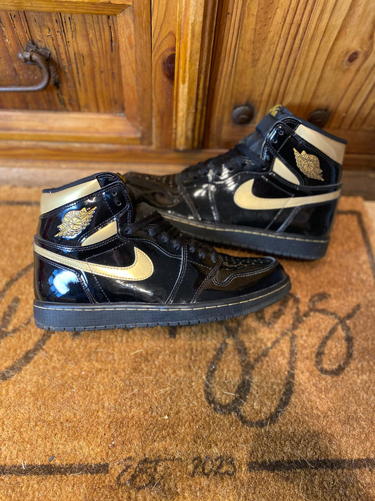 JORDAN 1 HIGH ‘BLACK METALLIC GOLD’ - UK 9