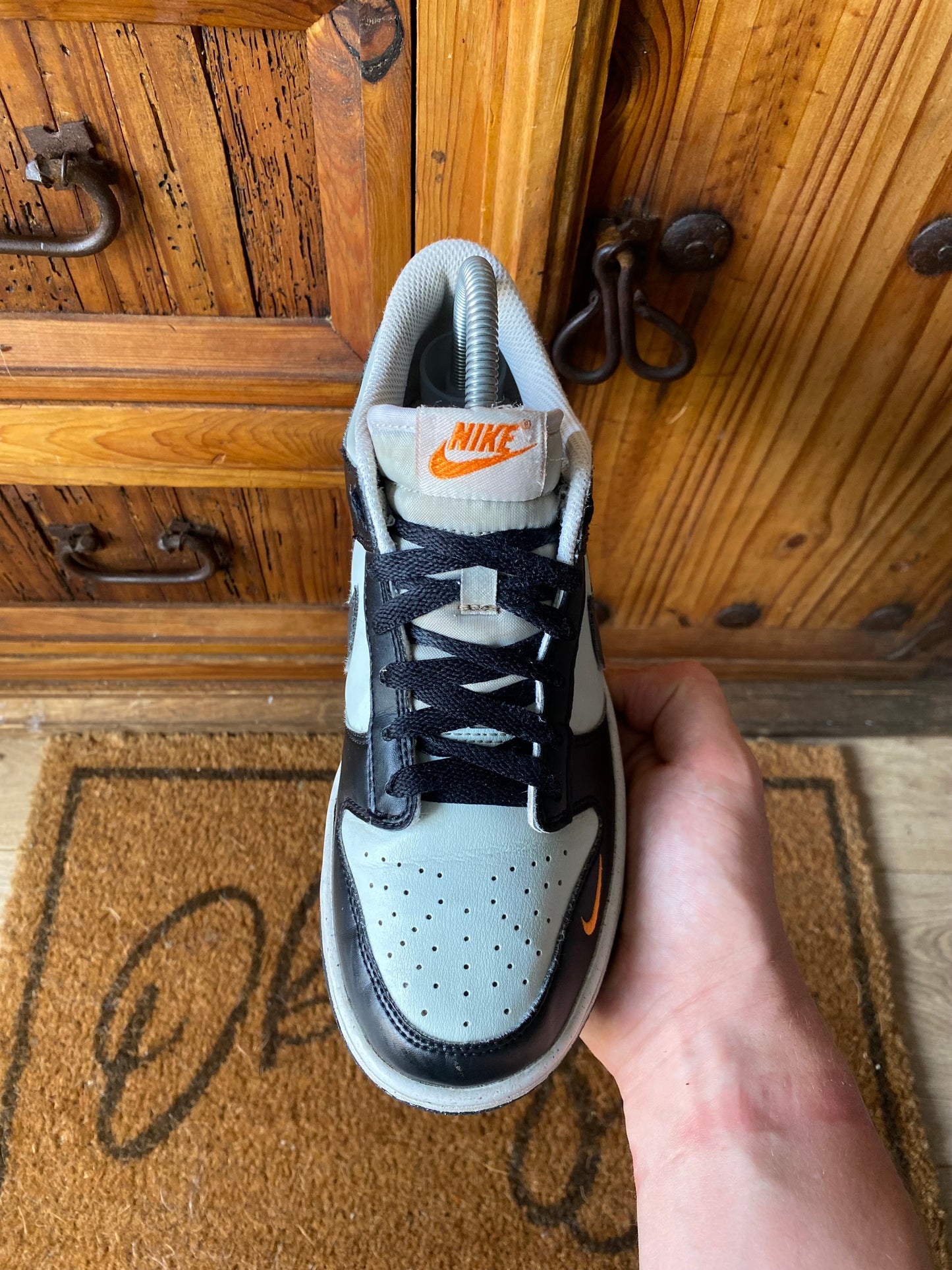 NIKE DUNK LOW ‘TOTAL BLACK ORANGE’ - UK 5.5