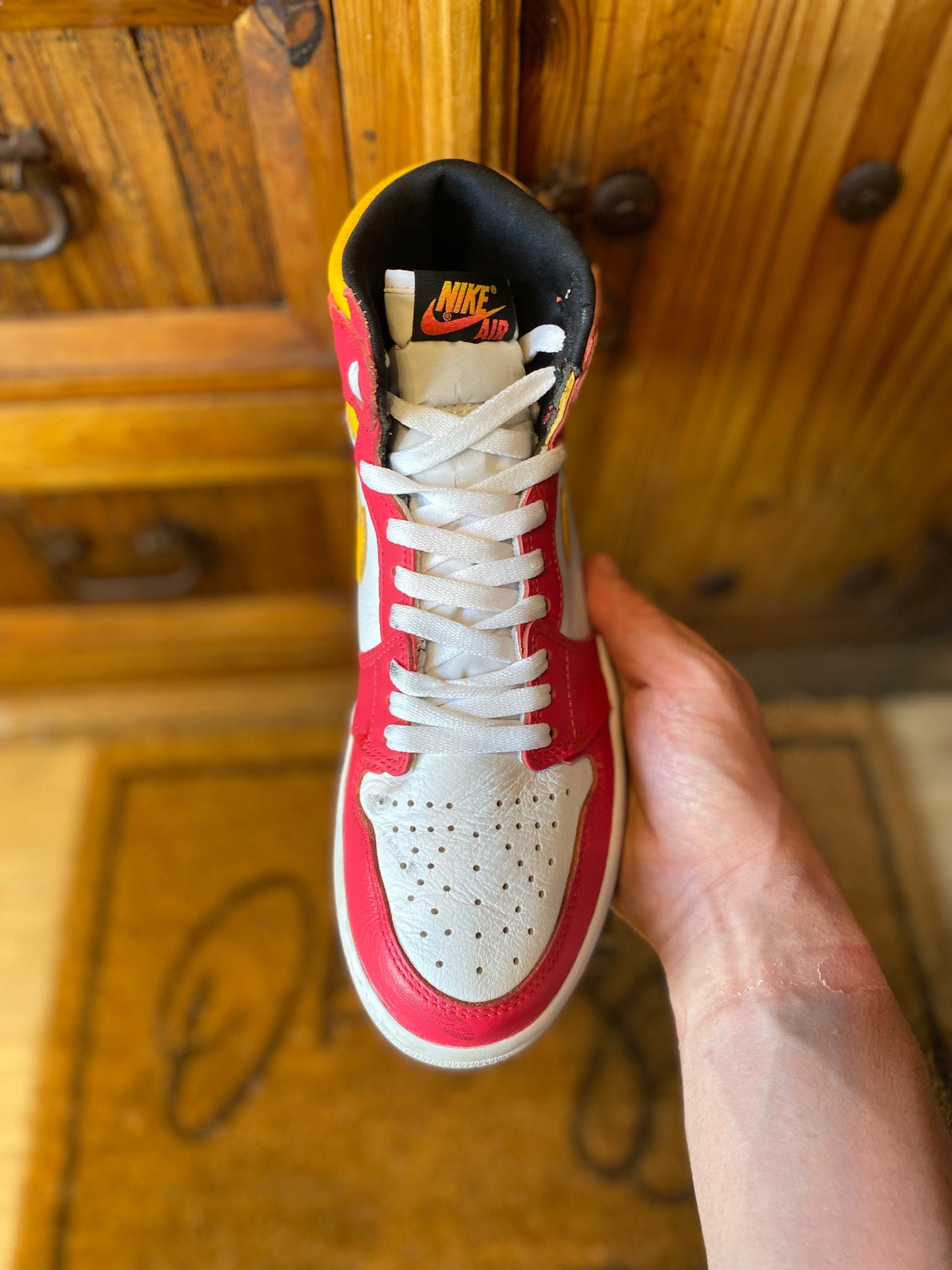 JORDAN 1 HIGH ‘LIGHT FUSION RED’ - UK 7.5