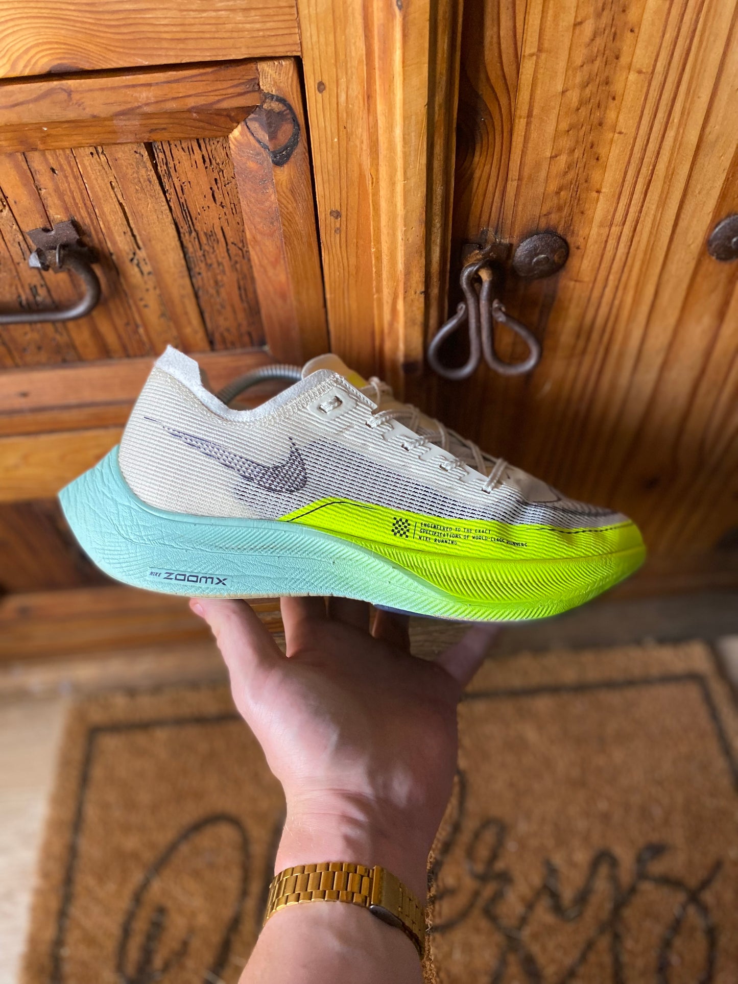 NIKE VAPORFLY 2 ‘COCONUT MILK GHOST GREEN’ - UK 10