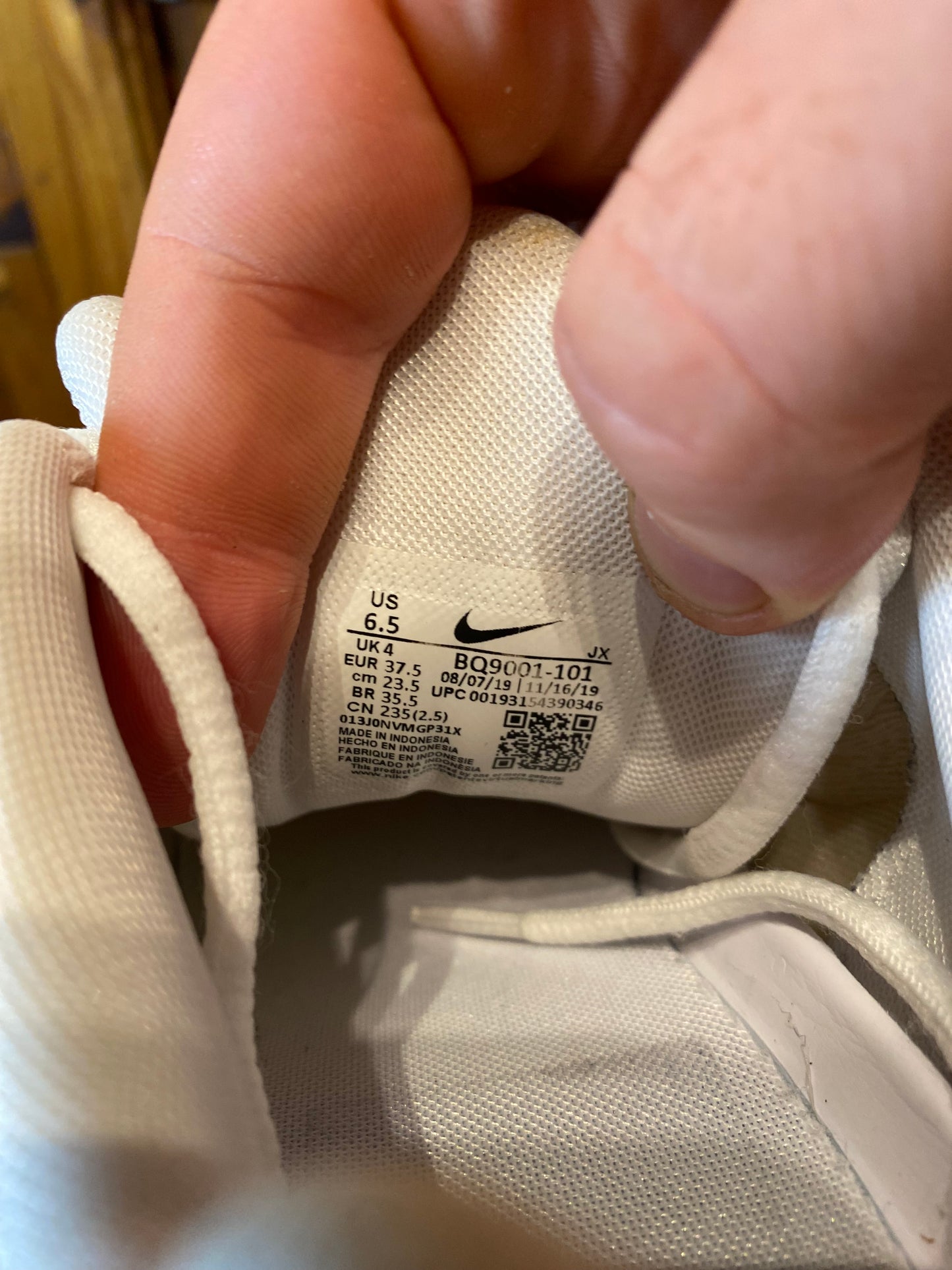 NIKE SHOX ENIGMA ‘TRIPLE WHITE’ - UK 4