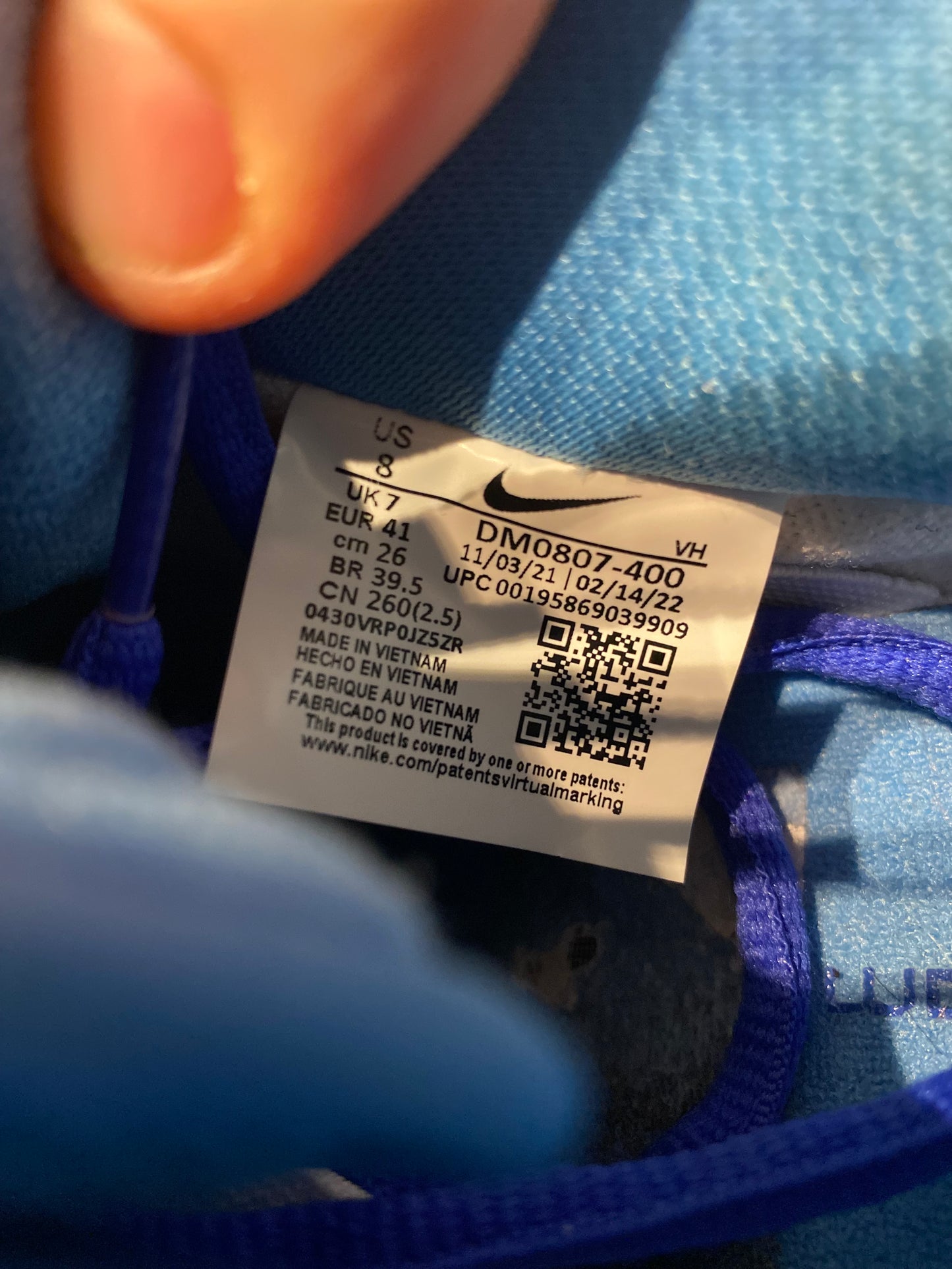 NIKE SB DUNK LOW ‘BLUE RASPBERRY’ - UK 7