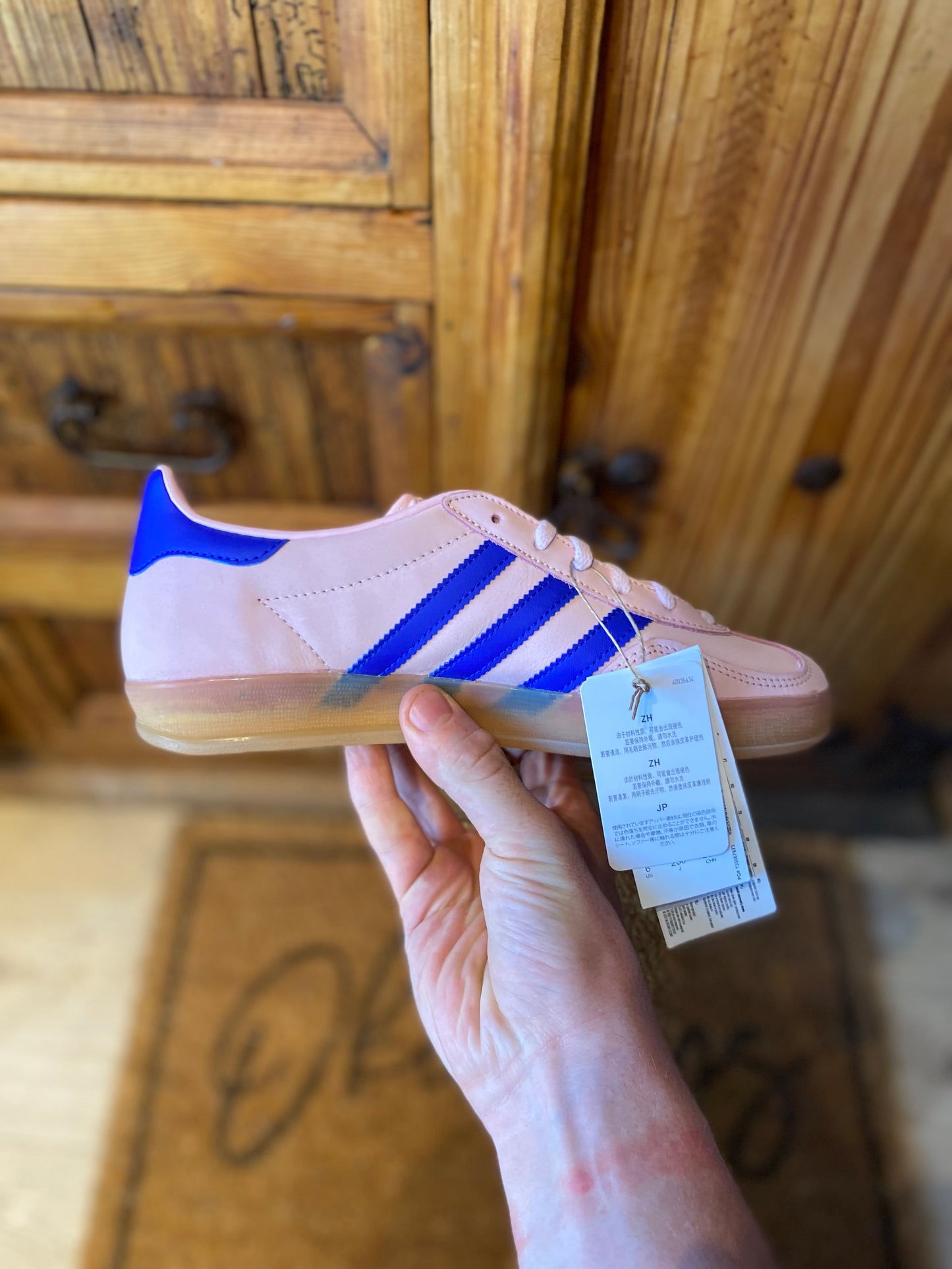 ADIDAS GAZELLE INDOOR ‘CLEAR PINK’ - DS - UK 4.5