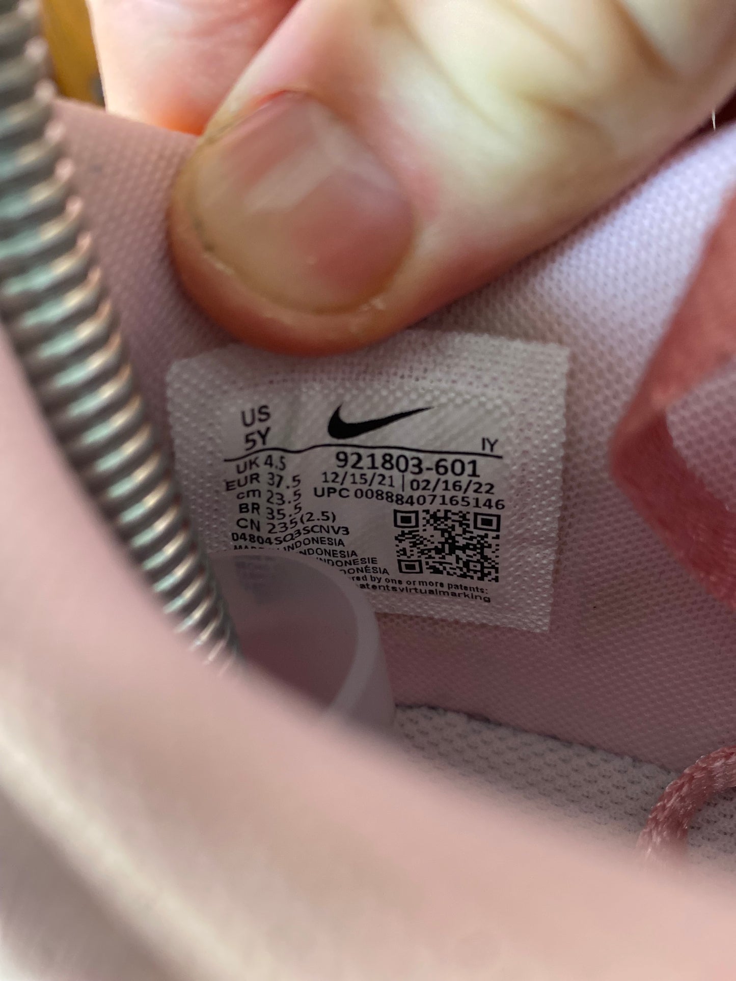 NIKE DUNK LOW ‘PRISM PINK’ - UK 4.5