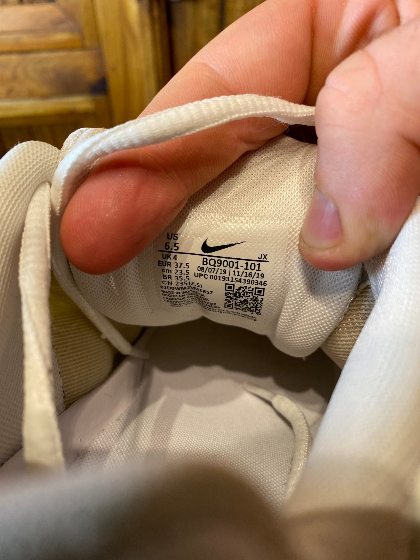 NIKE SHOX ENIGMA ‘TRIPLE WHITE’ - UK 4