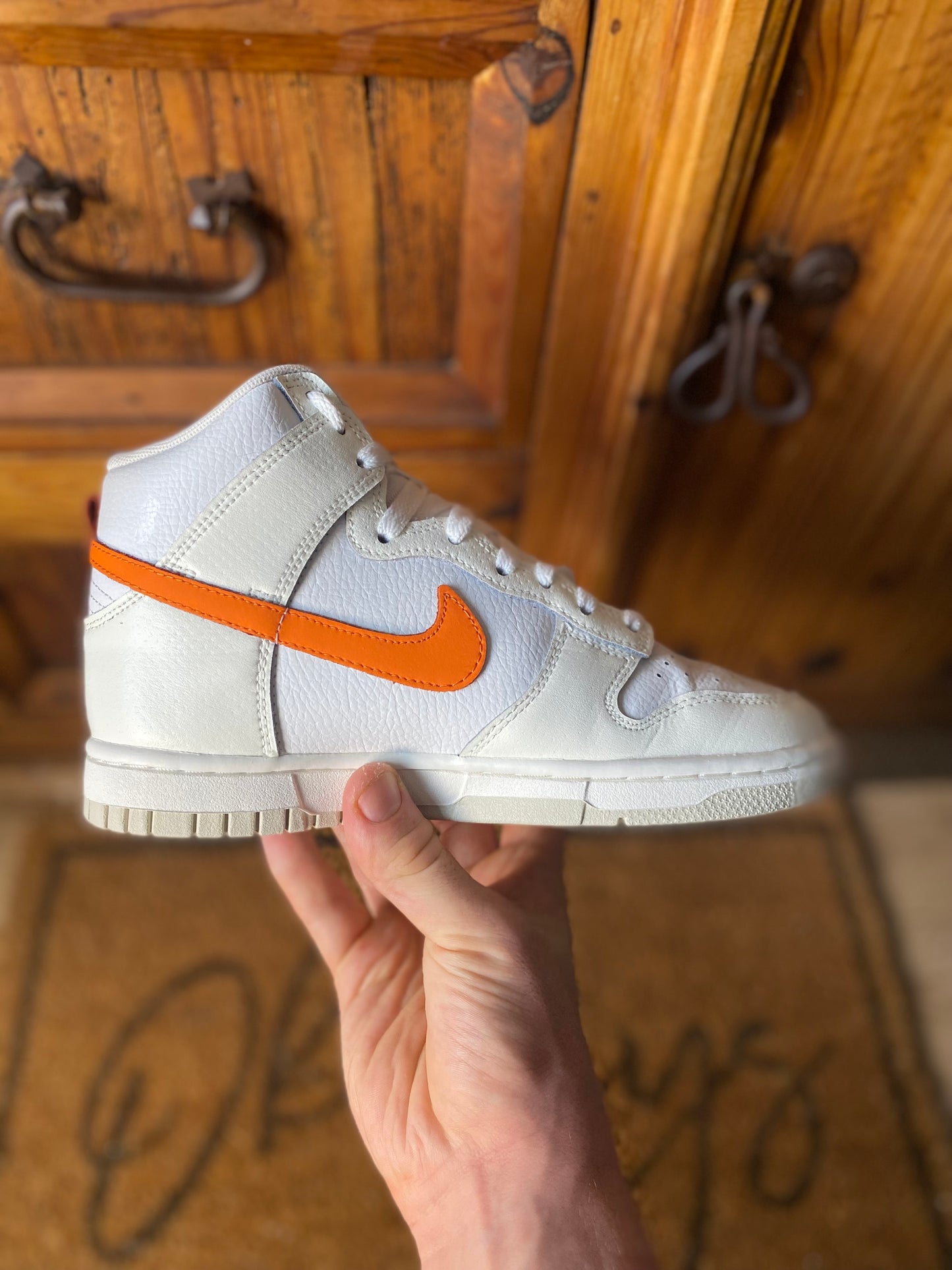 NIKE DUNK HIGH ‘WHITE MAGMA ORANGE’ - UK 4