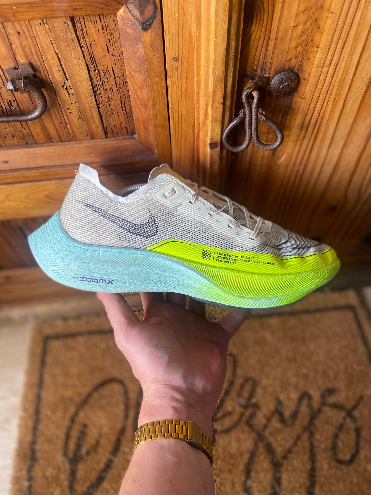 NIKE VAPORFLY 2 ‘COCONUT MILK GHOST GREEN’ - UK 12