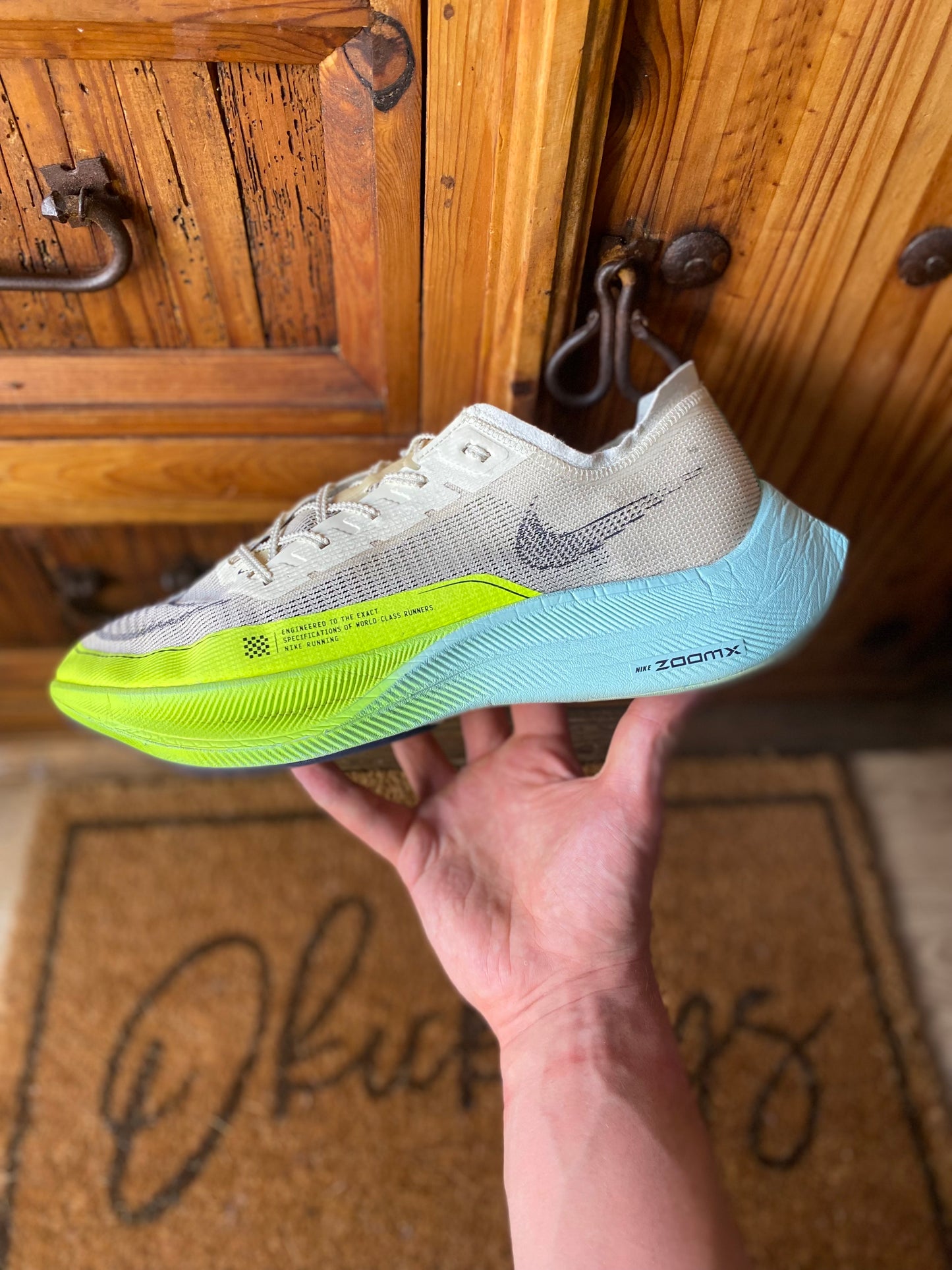 NIKE VAPORFLY 2 ‘COCONUT MILK GHOST GREEN’ - UK 12