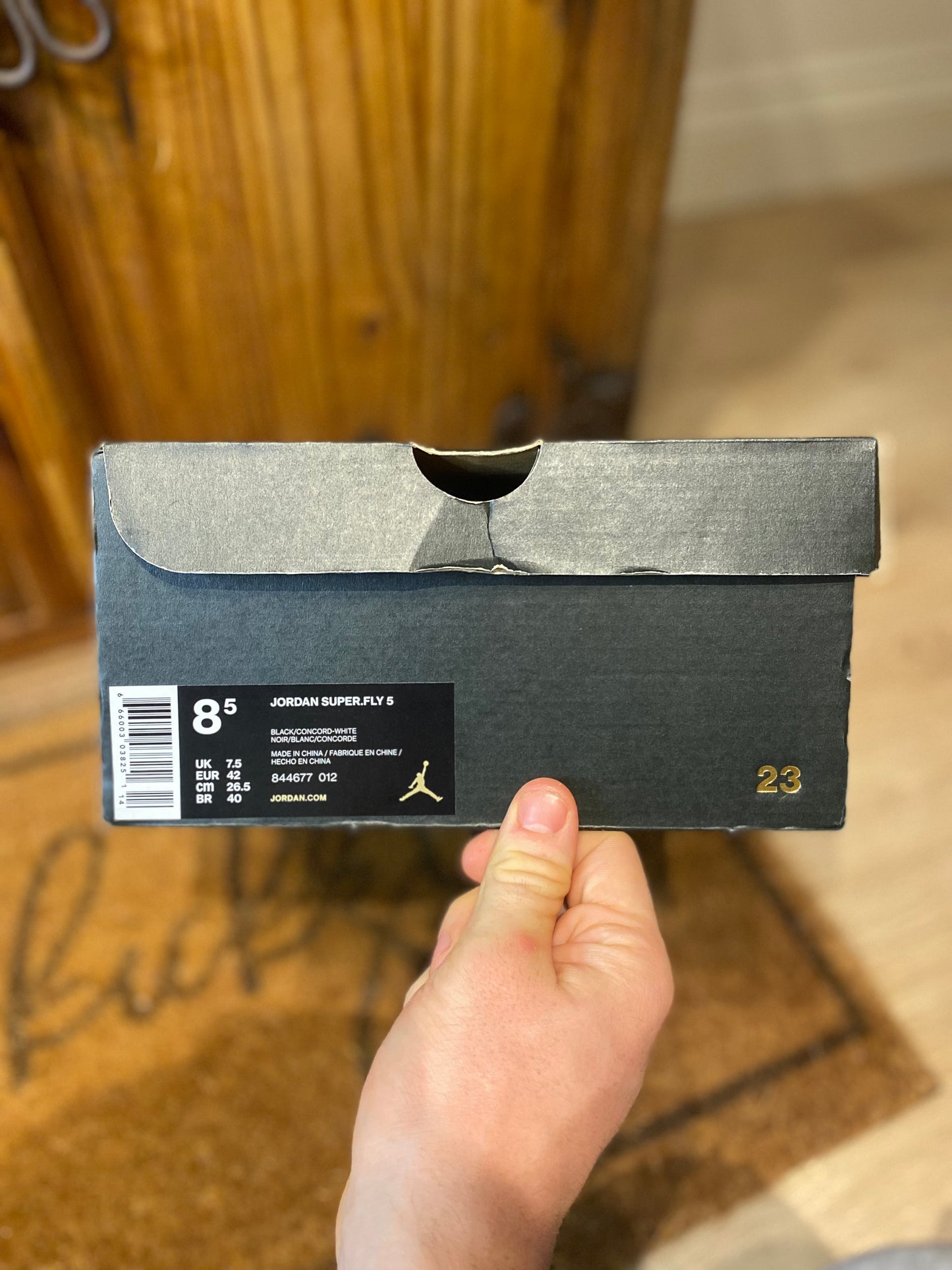 JORDAN SUPER FLY 5 ‘BLACK CONCORD WHITE’ - UK 7.5