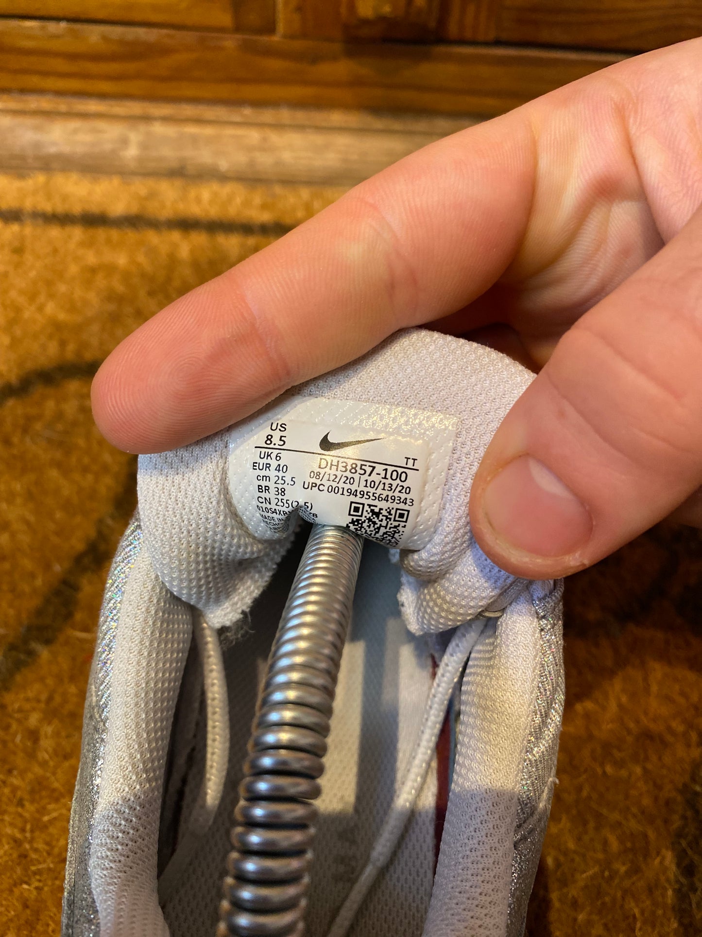 NIKE AIR MAX 95 ‘WHITE METALLIC SILVER’ - UK 6