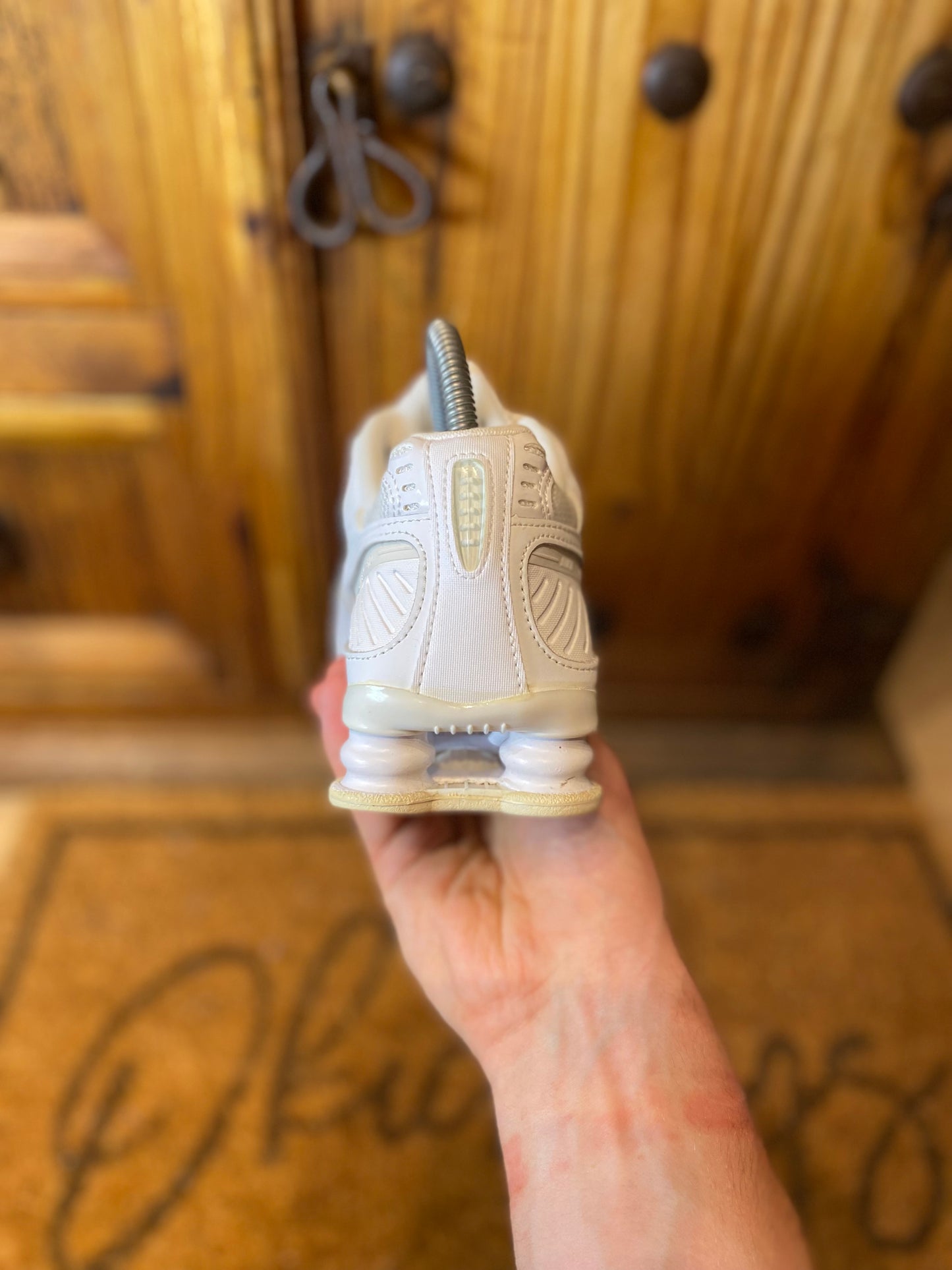 NIKE SHOX ENIGMA ‘TRIPLE WHITE’ - UK 4