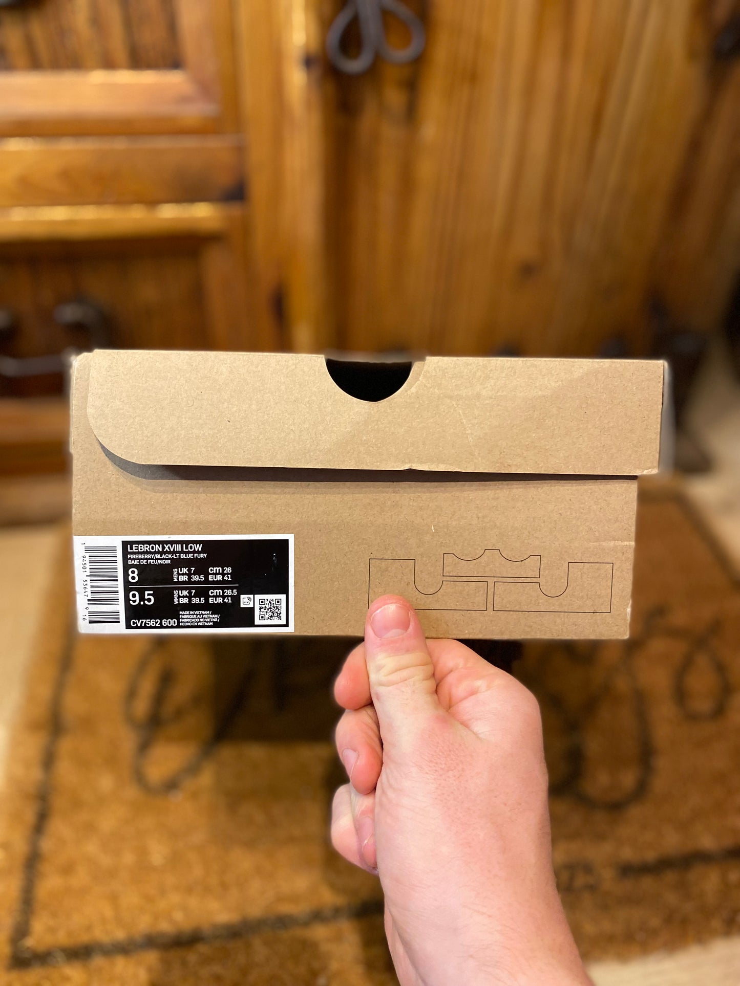 NIKE LEBRON 18 LOW ‘FIREBERRY’ - DS - UK 7