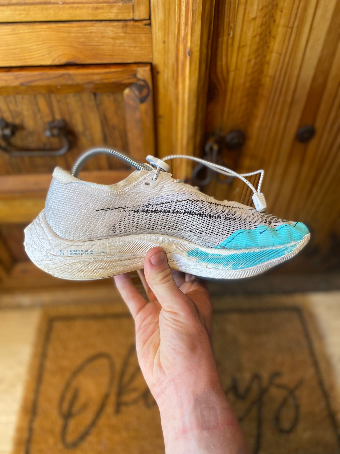 NIKE VAPORFLY 2 ‘WHITE AURORA GREEN’ - UK 6.5