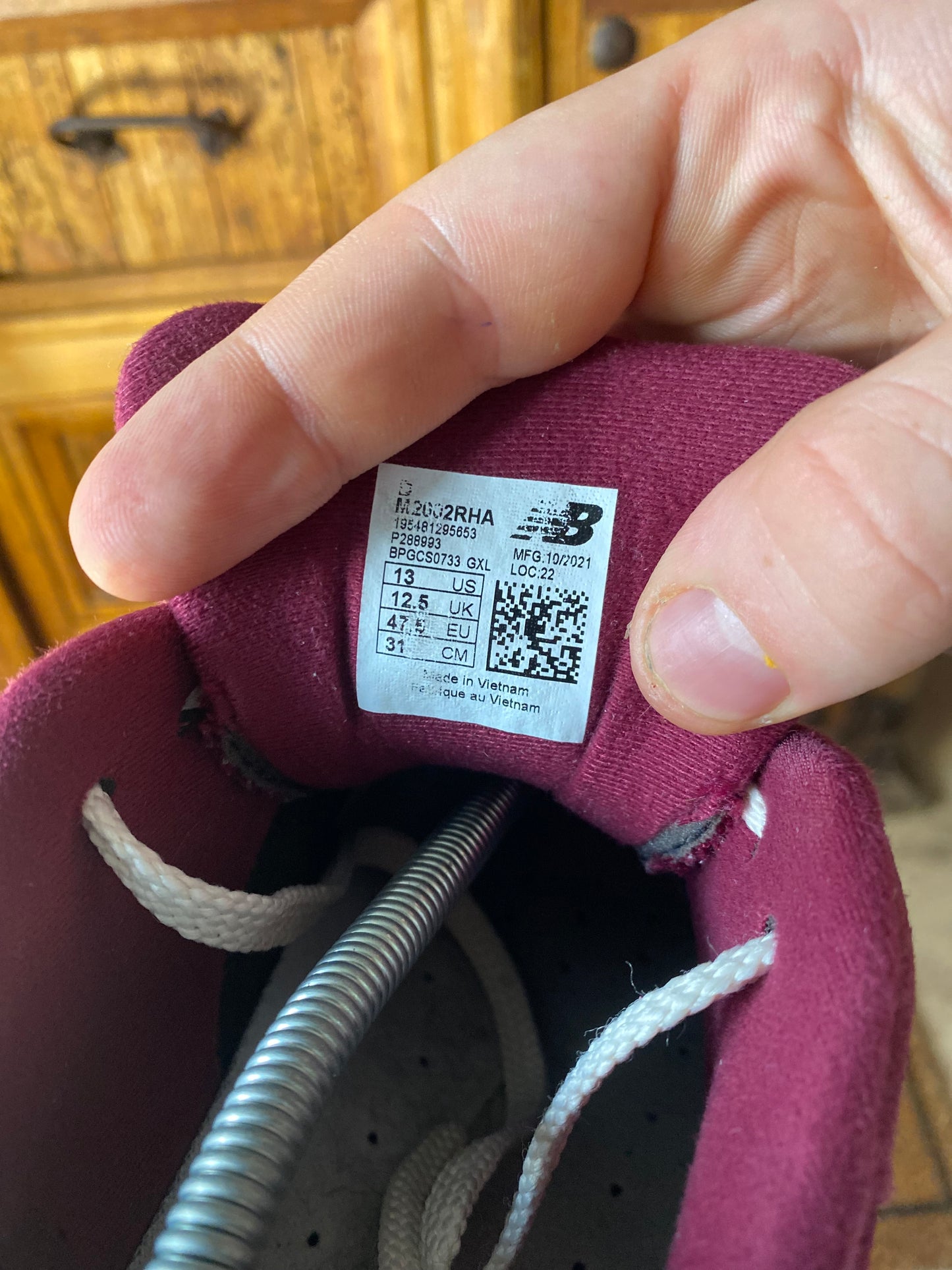 NEW BALANCE 2002R ‘BORDEAUX’ - UK 12.5
