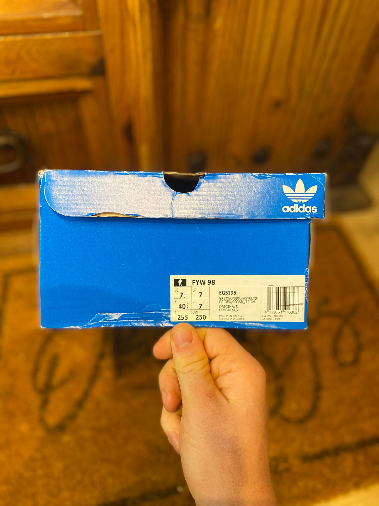 ADIDAS FYW 98 ‘GREY TWO SIGNAL CORAL’ - UK 7