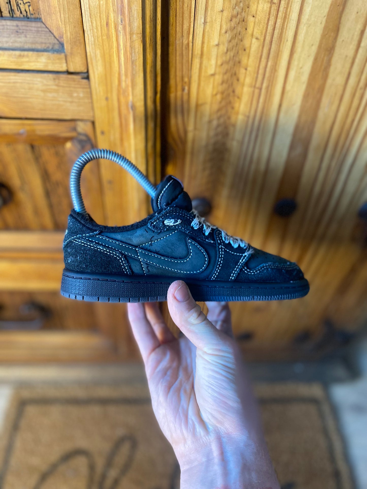 JORDAN 1 LOW TRAVIS SCOTT CACTUS JACK ‘BLACK PHANTOM’- UK 13 (PS)