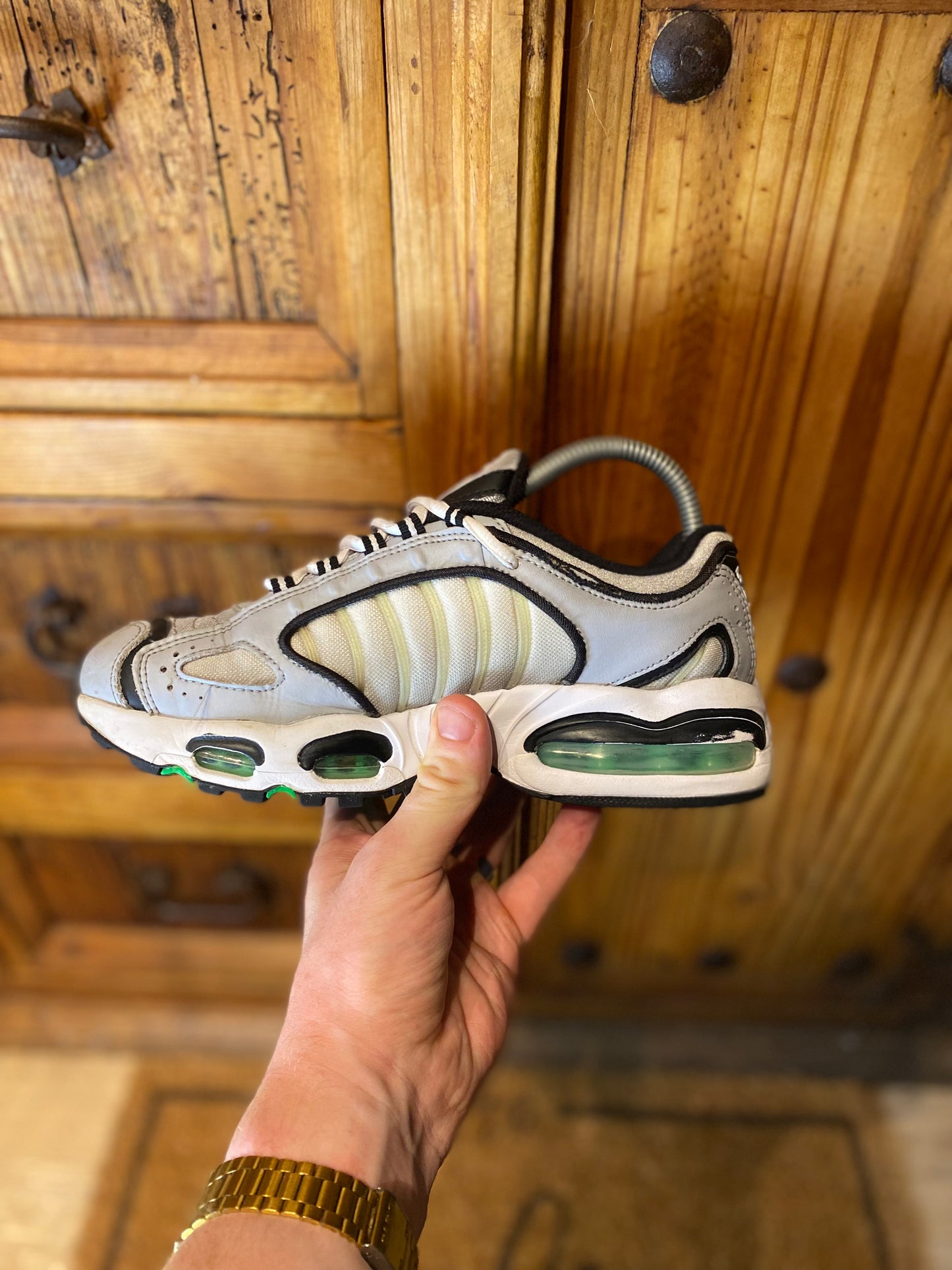 NIKE AIR MAX TAILWIND 4 ‘WOLF GREY GREEN SPARK’ - UK 5.5