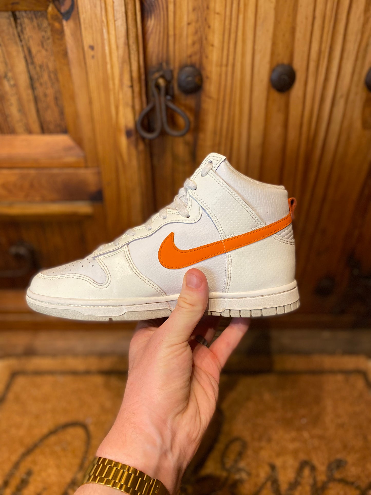 NIKE DUNK HIGH ‘WHITE MAGMA ORANGE’ - UK 3.5