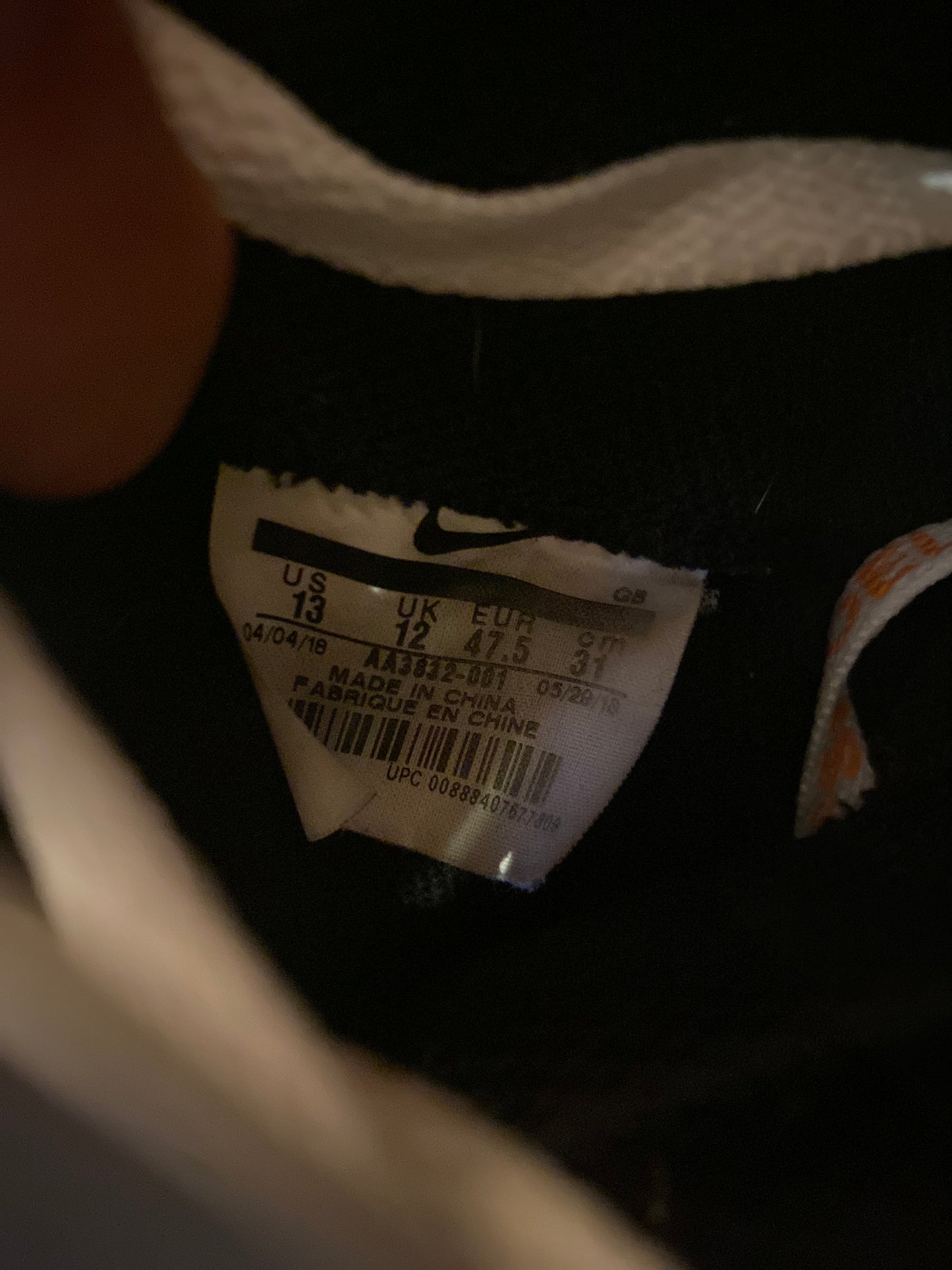 NIKE X OFF WHITE BLAZER MID ‘GRIM REAPER’ - UK 12
