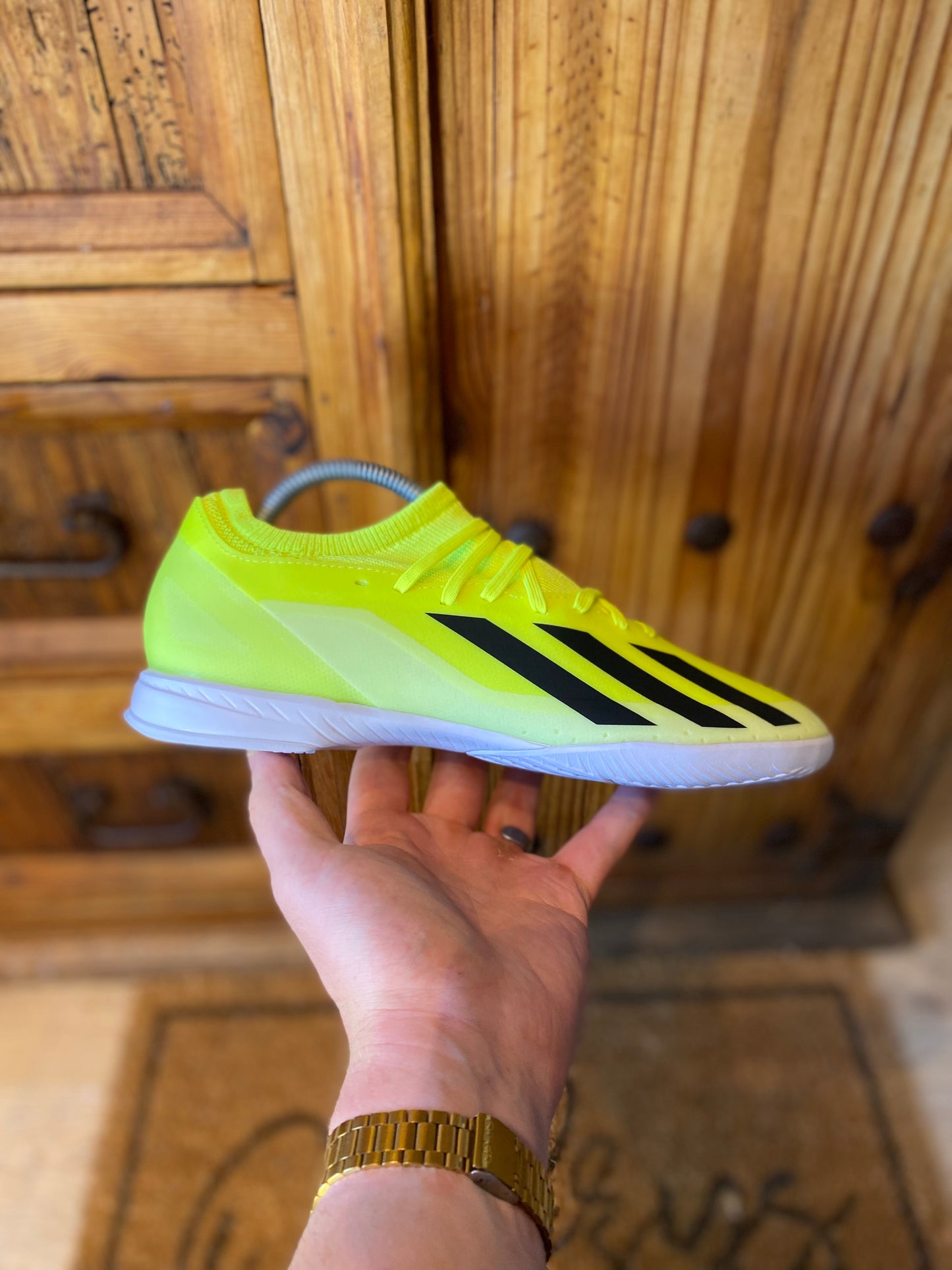 ADIDAS CRAZYFAST LEAGUE INDOORS ‘TEAM SOLAR YELLOW’ - DS - UK 8