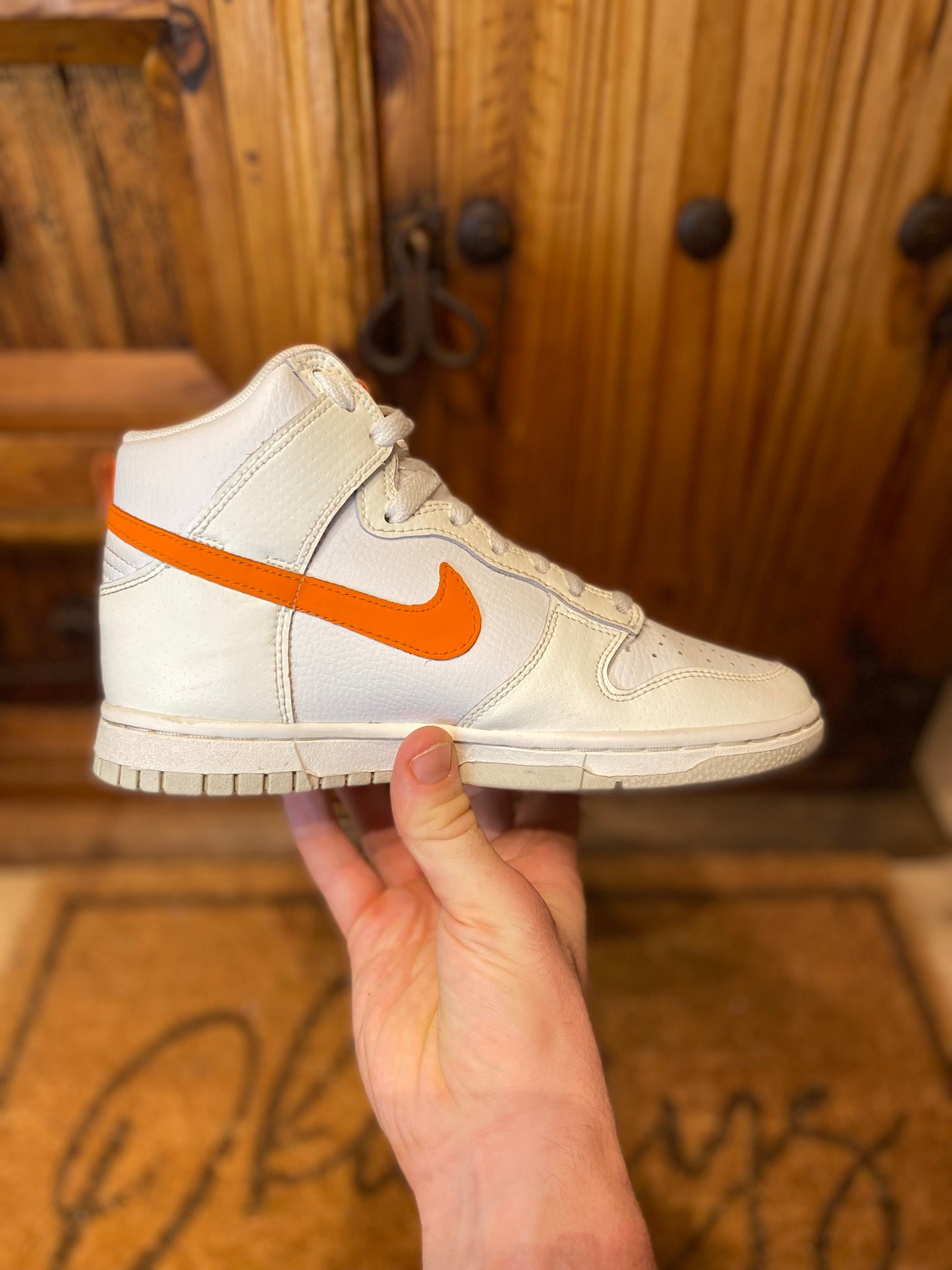 NIKE DUNK HIGH ‘WHITE MAGMA ORANGE’ - UK 3.5