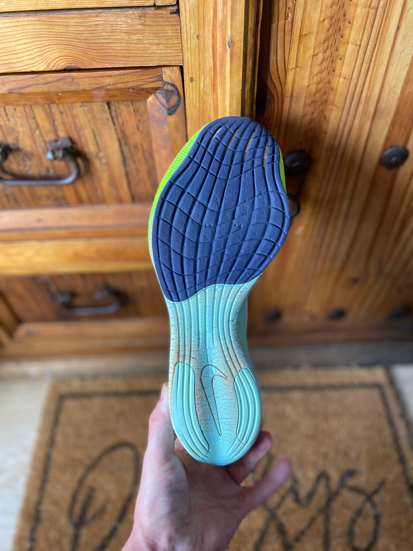 NIKE VAPORFLY 2 ‘COCONUT MILK GHOST GREEN’ - UK 10