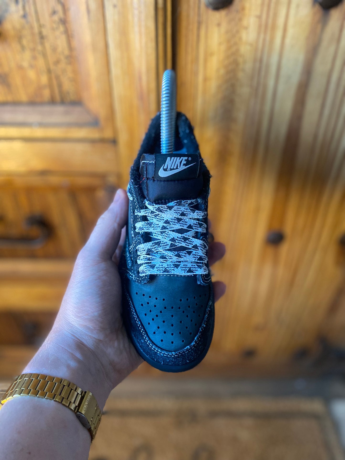 JORDAN 1 LOW TRAVIS SCOTT CACTUS JACK ‘BLACK PHANTOM’- UK 13 (PS)