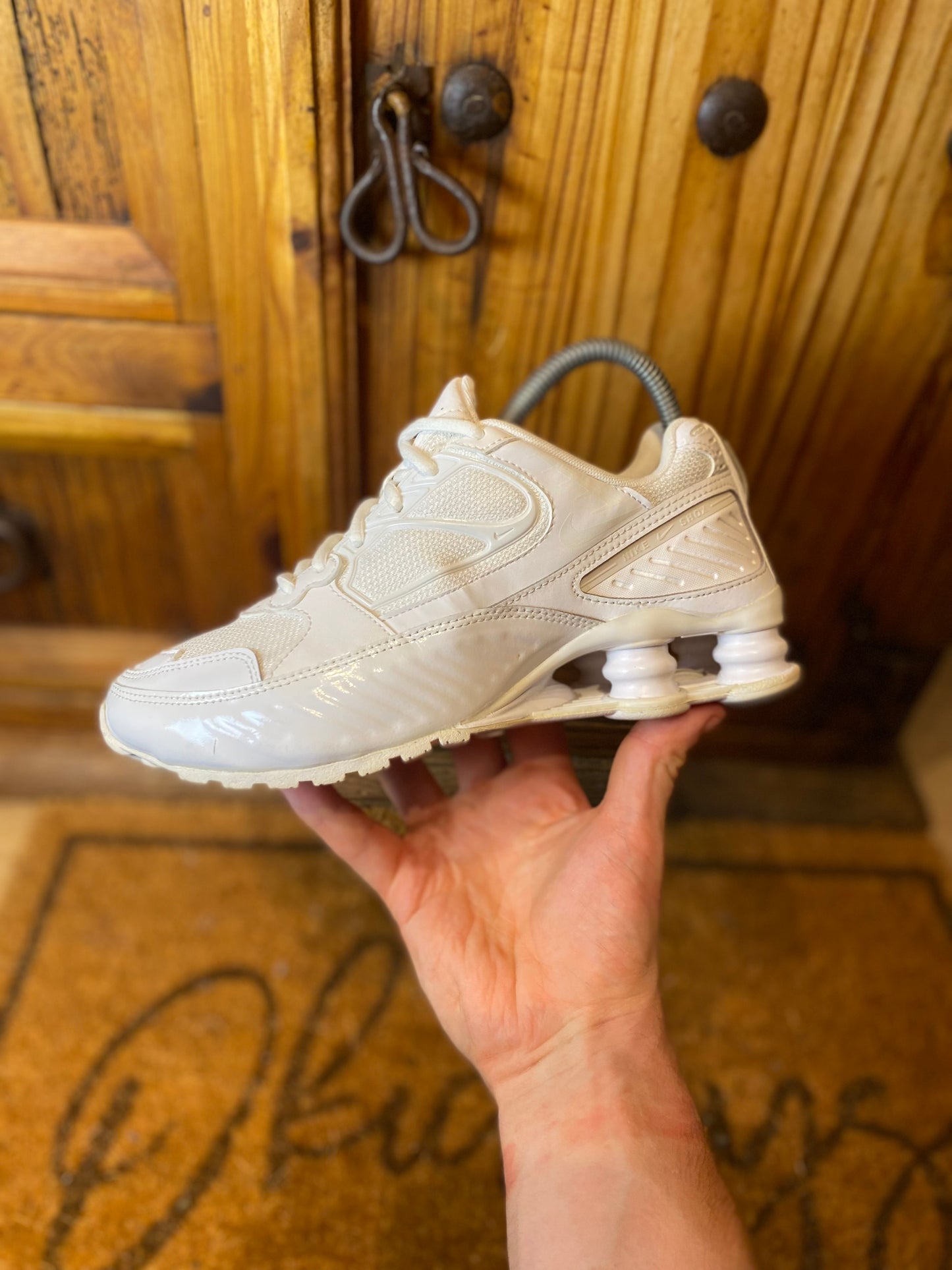 NIKE SHOX ENIGMA ‘TRIPLE WHITE’ - UK 4