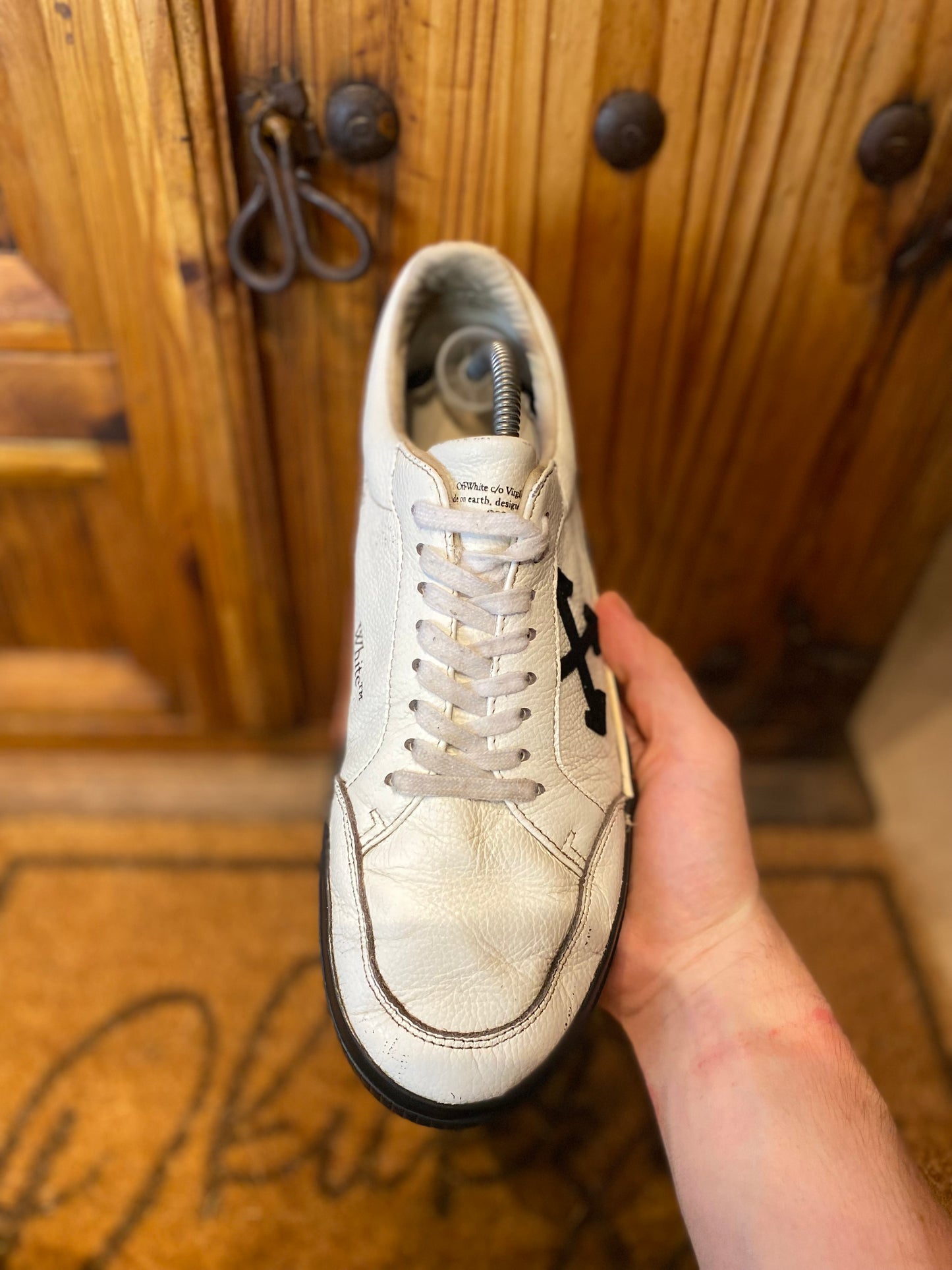OFF-WHITE VULCANISED ‘CANVAS WHITE BLACK’ - UK 9