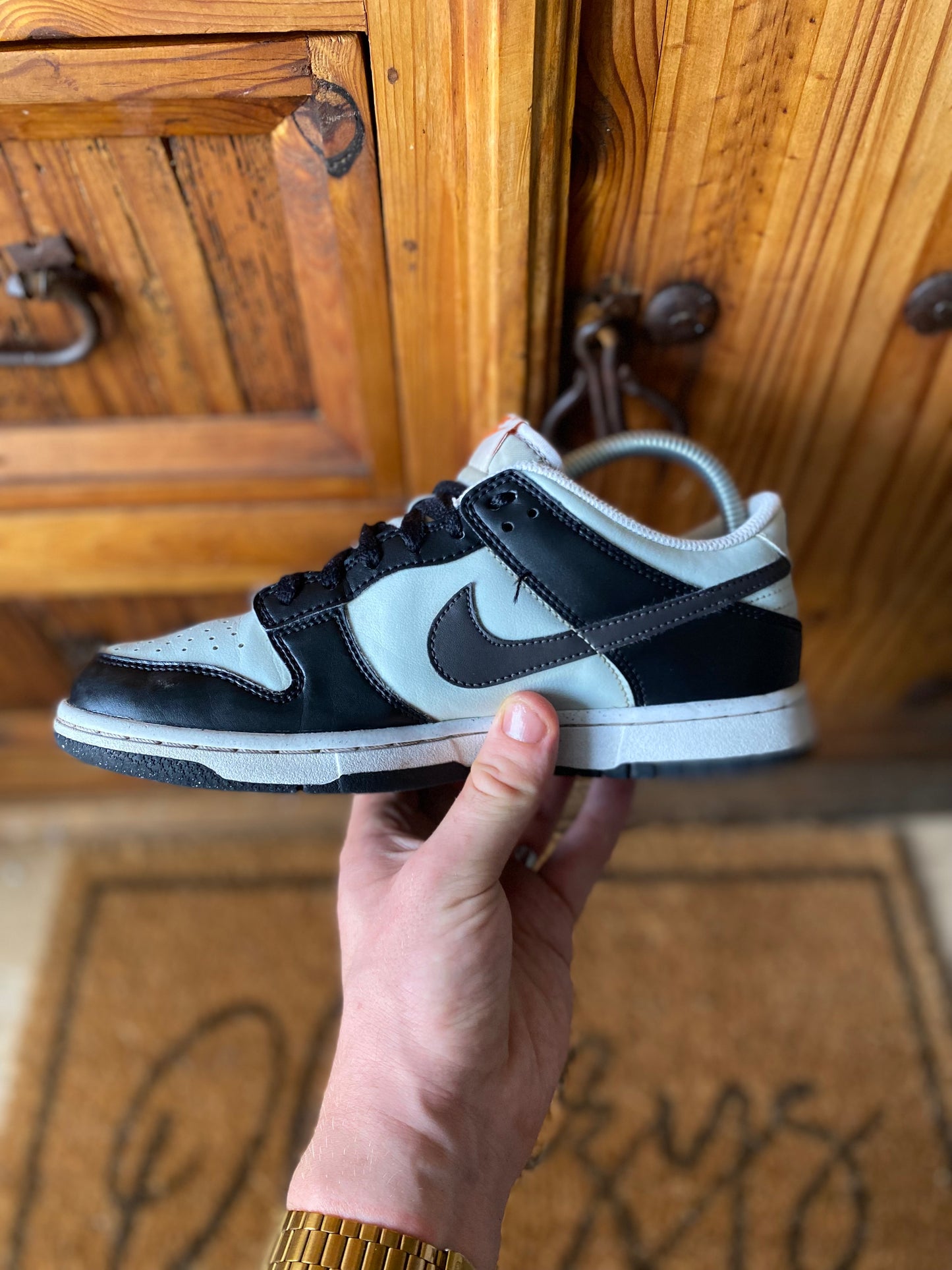 NIKE DUNK LOW ‘TOTAL BLACK ORANGE’ - UK 5.5