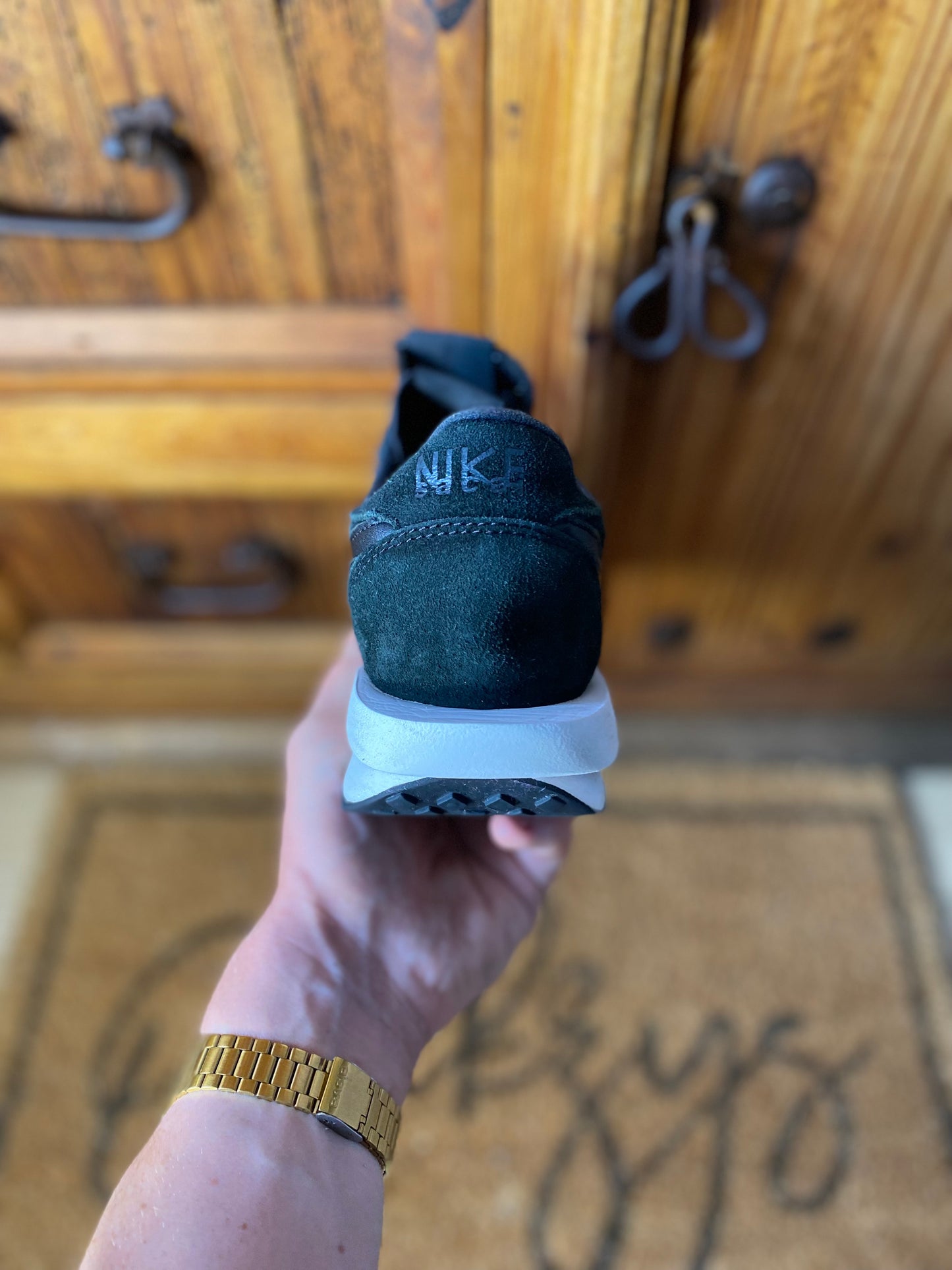 NIKE LD WAFFLE SACAI ‘BLACK NYLON’ - UK 10