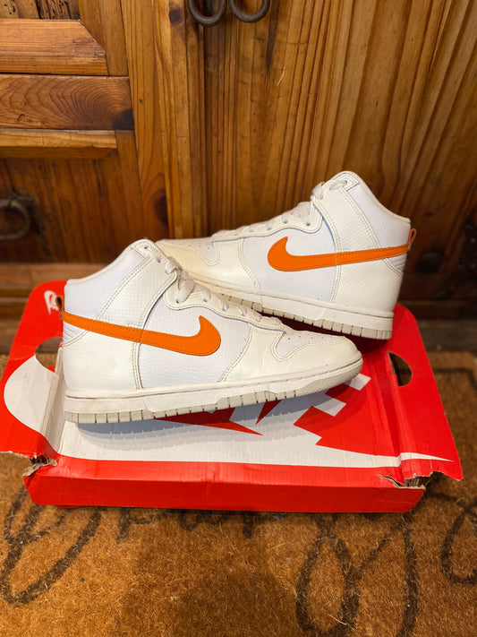 NIKE DUNK HIGH ‘WHITE MAGMA ORANGE’ - UK 3.5