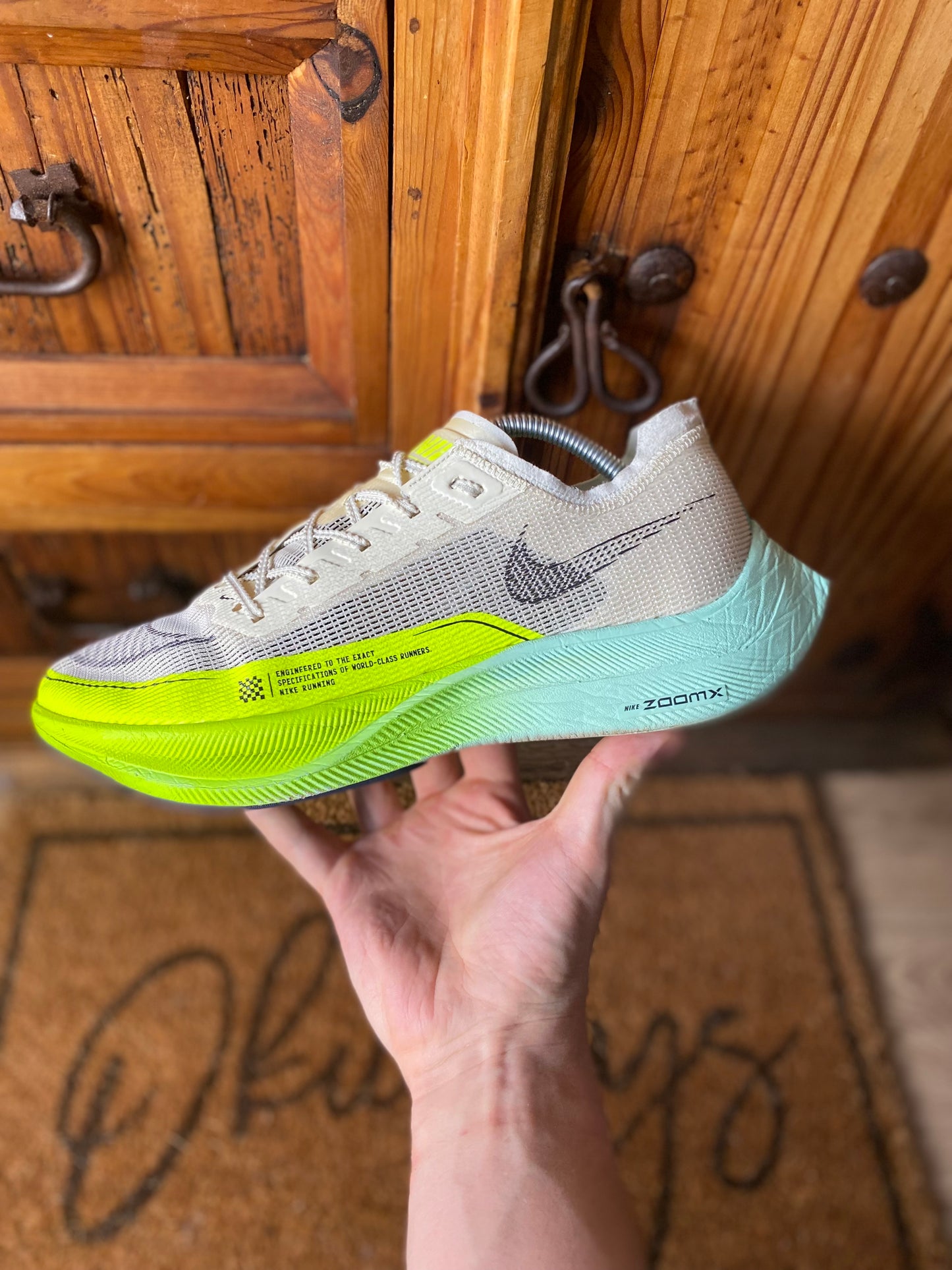 NIKE VAPORFLY 2 ‘COCONUT MILK GHOST GREEN’ - UK 10