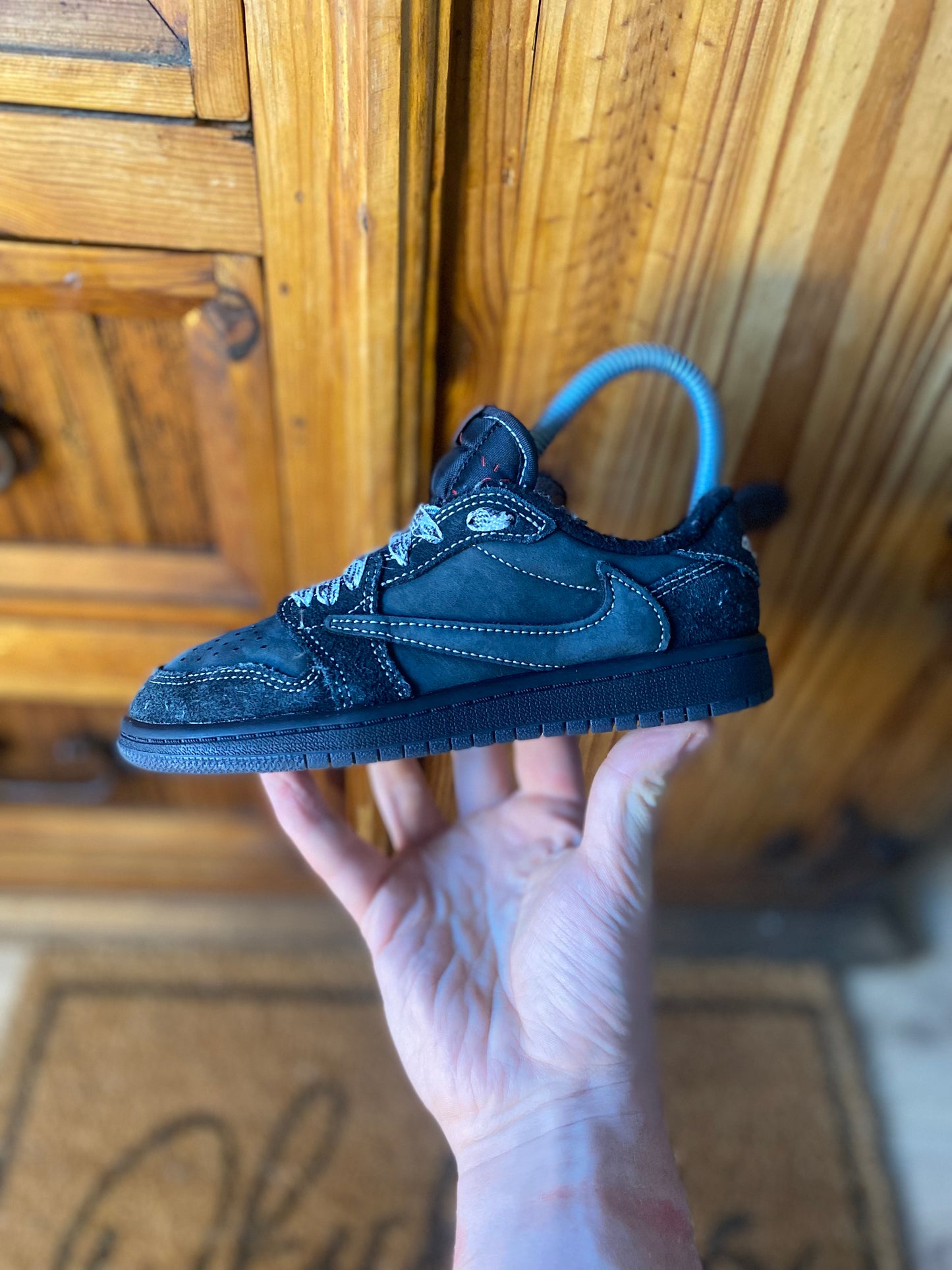 JORDAN 1 LOW TRAVIS SCOTT CACTUS JACK ‘BLACK PHANTOM’- UK 13 (PS)