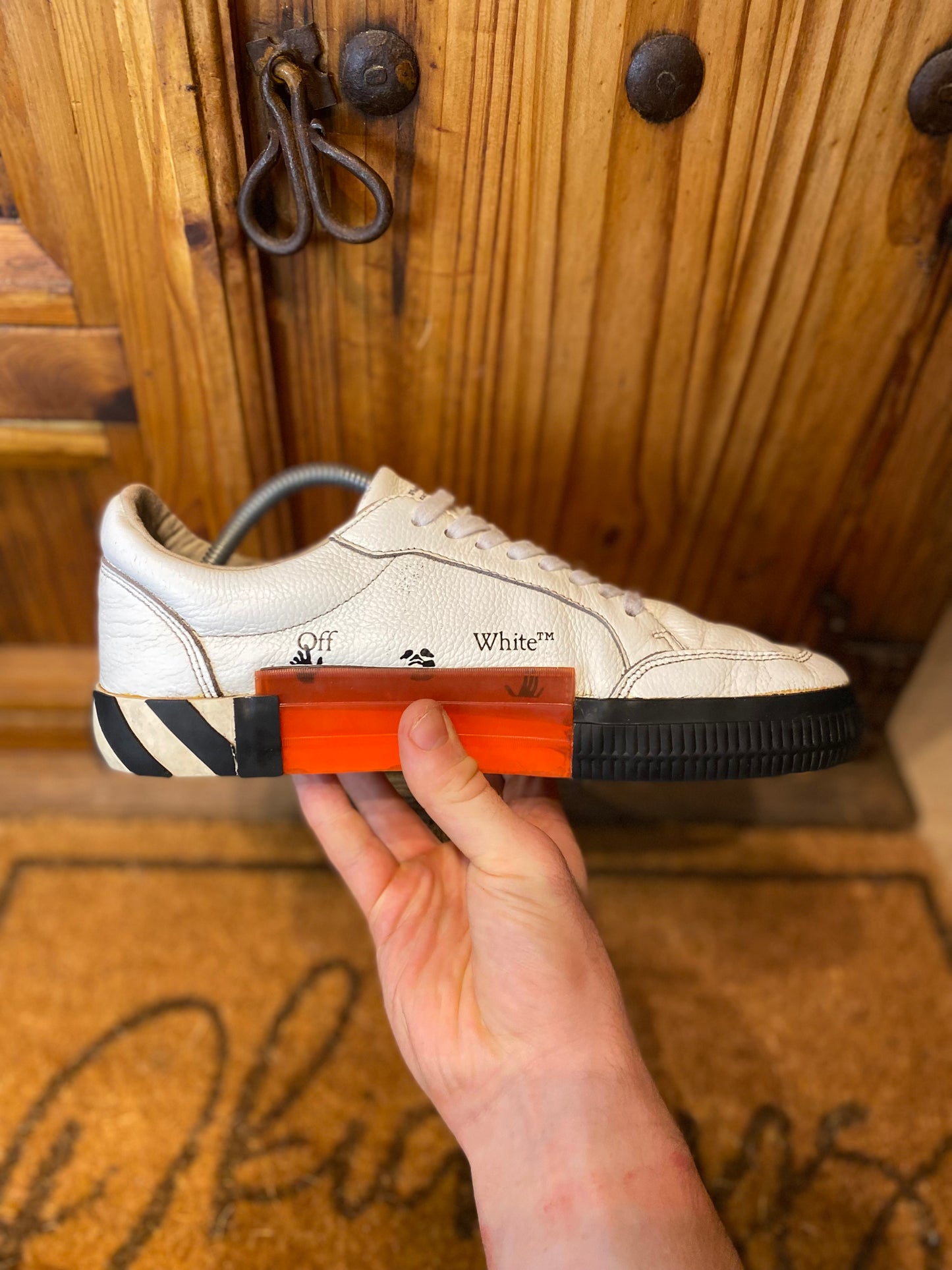 OFF-WHITE VULCANISED ‘CANVAS WHITE BLACK’ - UK 9