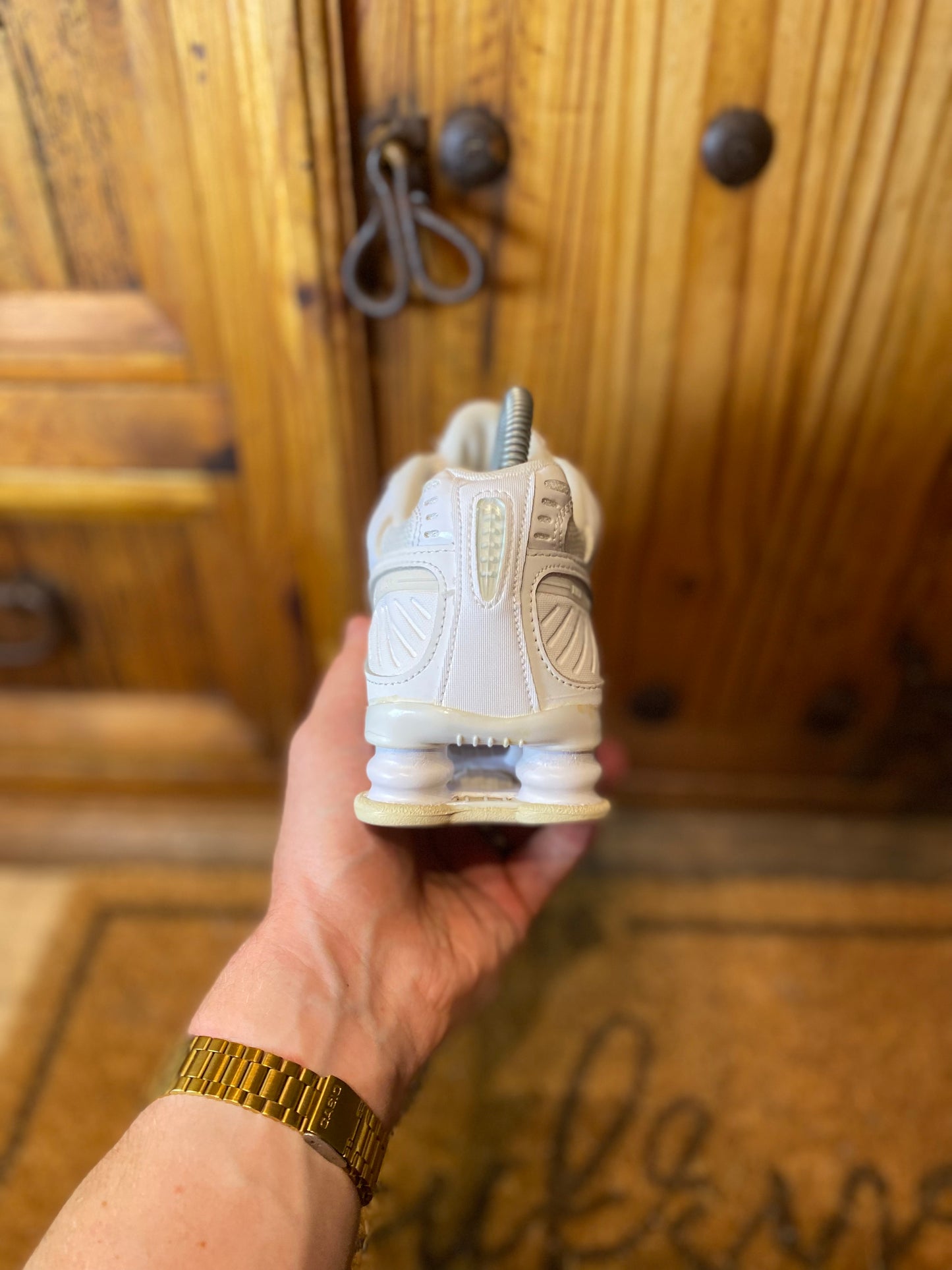 NIKE SHOX ENIGMA ‘TRIPLE WHITE’ - UK 4