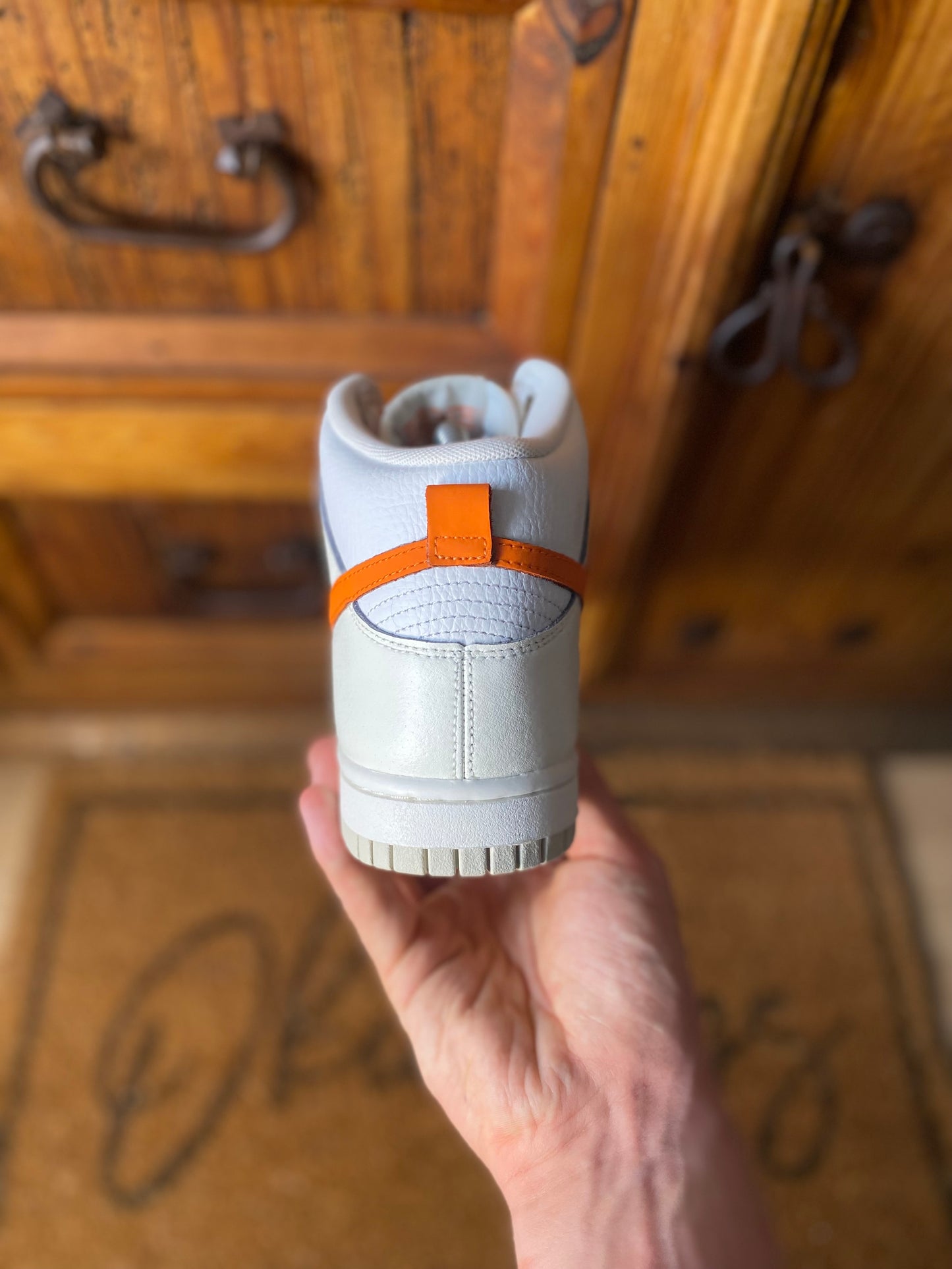 NIKE DUNK HIGH ‘WHITE MAGMA ORANGE’ - UK 4