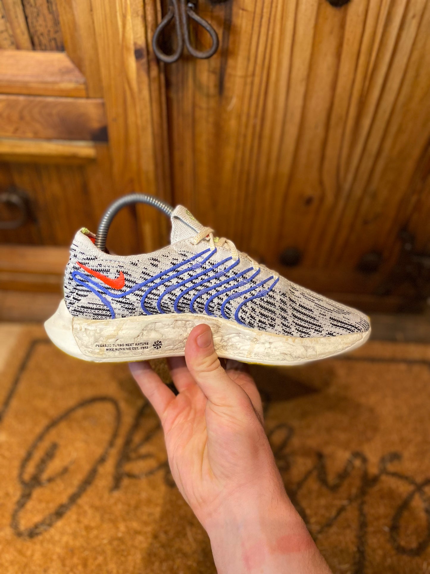 NIKE PEGASUS TURBO NEXT NATURE ‘PURE PLATINUM BRIGHT CRIMSON’ - UK 4.5