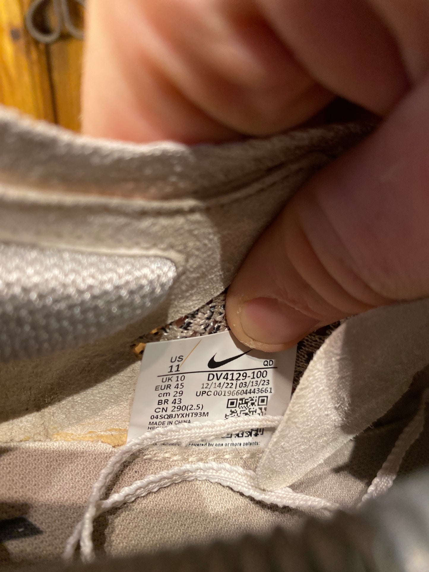 NIKE VAPORFLY 3 ‘WHITE PARTICLE GREY’ - UK 10