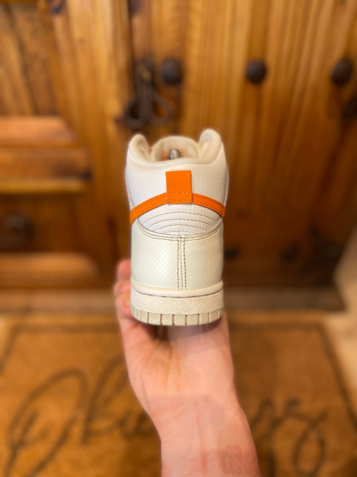 NIKE DUNK HIGH ‘WHITE MAGMA ORANGE’ - UK 3.5