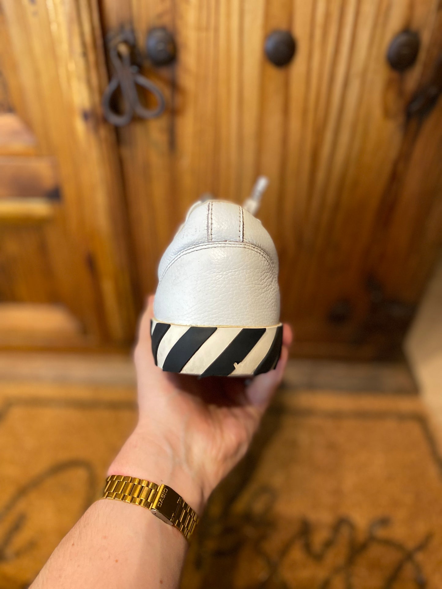 OFF-WHITE VULCANISED ‘CANVAS WHITE BLACK’ - UK 9