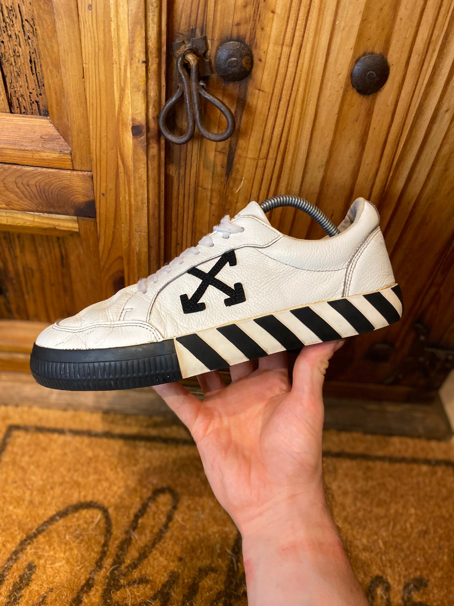 OFF-WHITE VULCANISED ‘CANVAS WHITE BLACK’ - UK 9