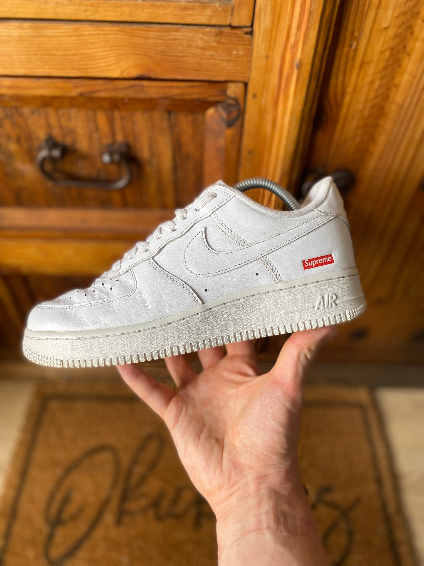 NIKE X SUPREME AIR FORCE 1 ‘WHITE’ - UK 7