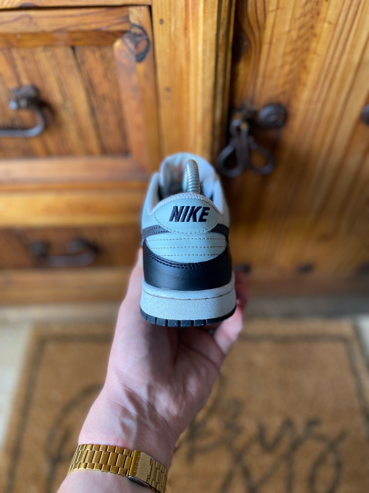 NIKE DUNK LOW ‘TOTAL BLACK ORANGE’ - UK 5.5