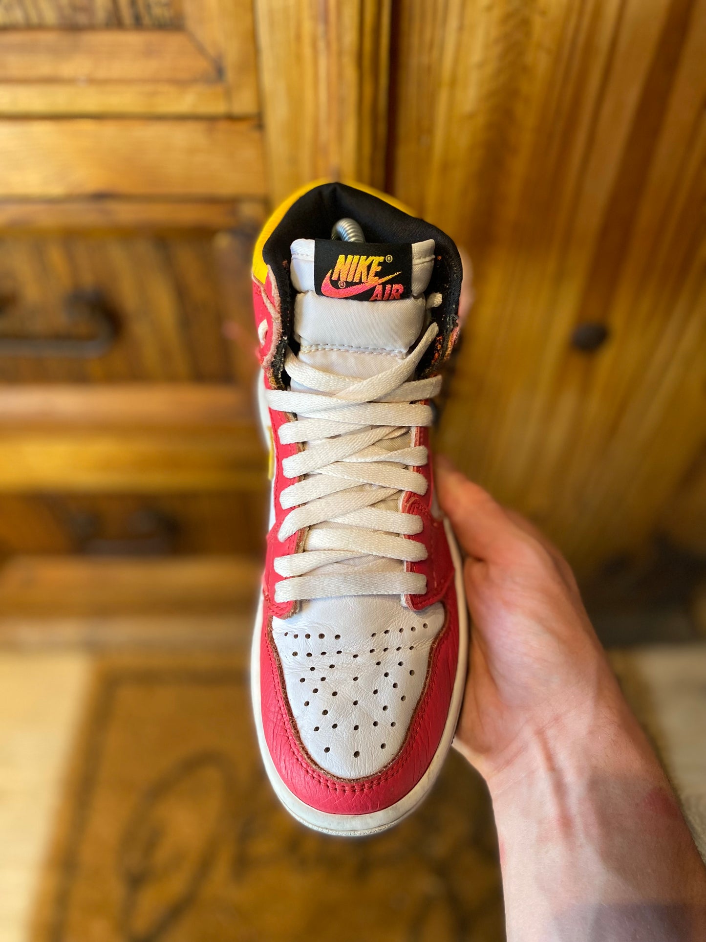 JORDAN 1 HIGH ‘LIGHT FUSION RED’ - UK 4.5