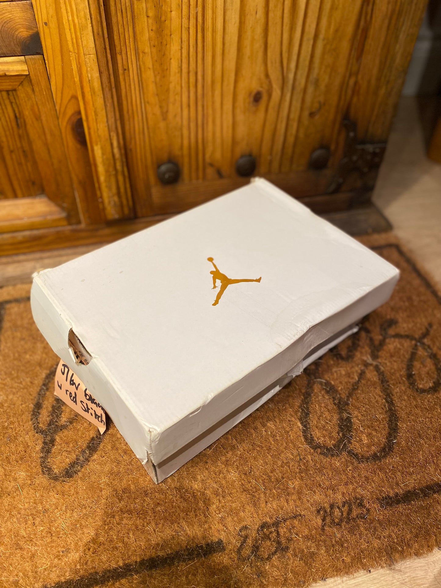 JORDAN 1 LOW ‘BLACK WHITE GYM RED’ - UK 5.5