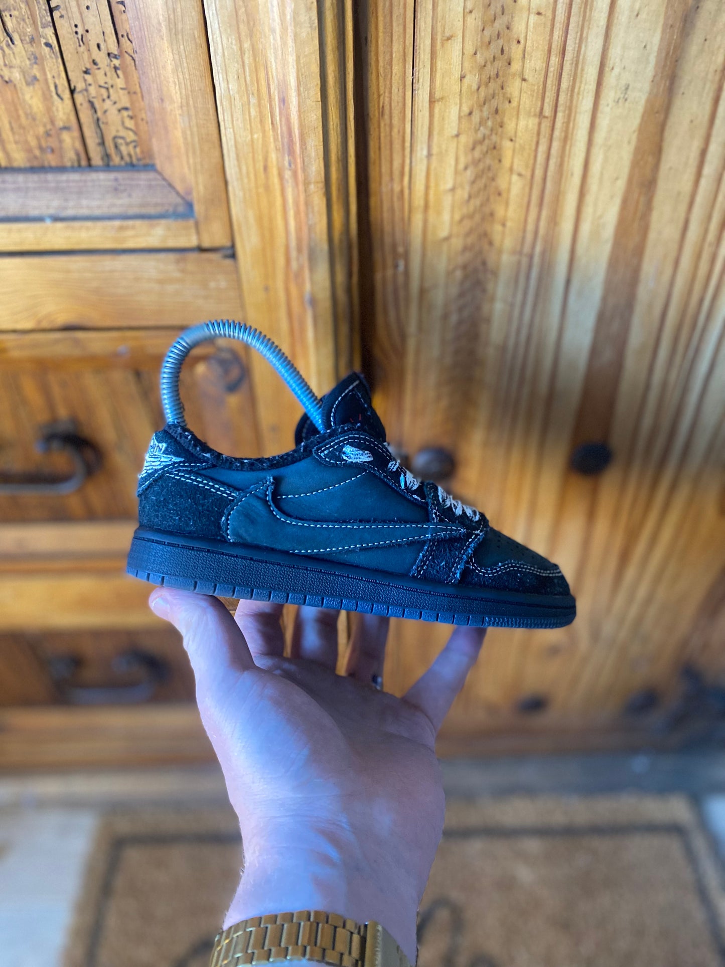 JORDAN 1 LOW TRAVIS SCOTT CACTUS JACK ‘BLACK PHANTOM’- UK 13 (PS)