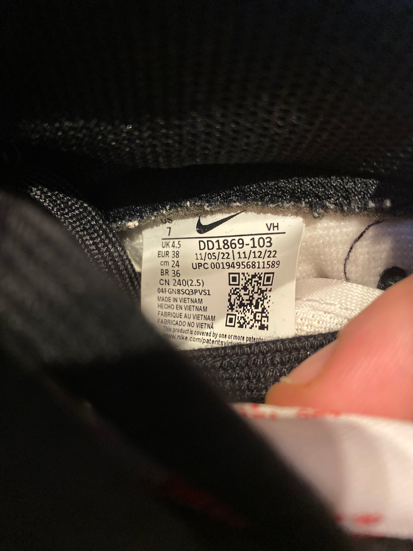 NIKE DUNK HIGH ‘PANDA’ - UK 4.5