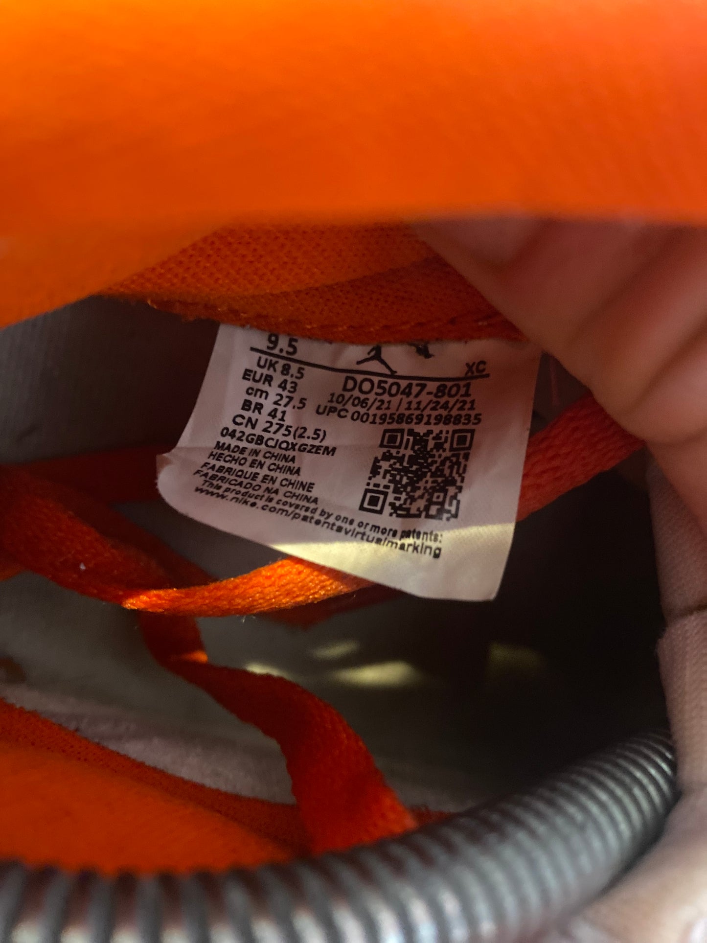 JORDAN 1 AJKO ‘RUSH ORANGE’ - UK 8.5